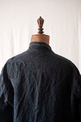 [ต้น 20 C] เสื้อคลุมผ้าลินิน Indigo Maquignon ของฝรั่งเศสโบราณ
