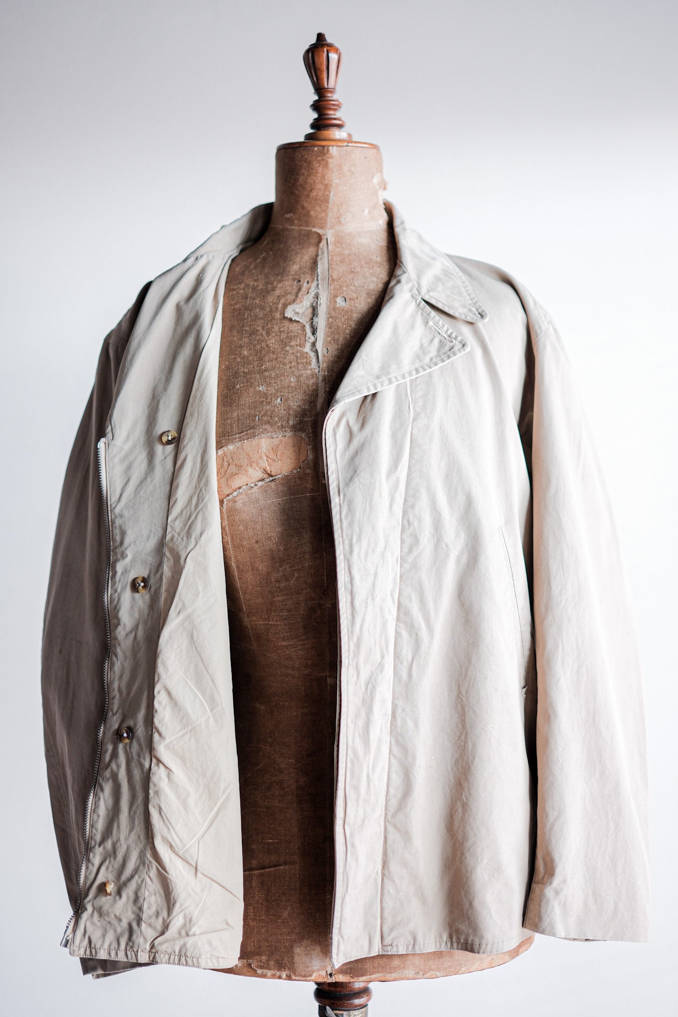 ［~50's］British Vintage Half Belt Ventile Jacket "Elton Weatherpoof"