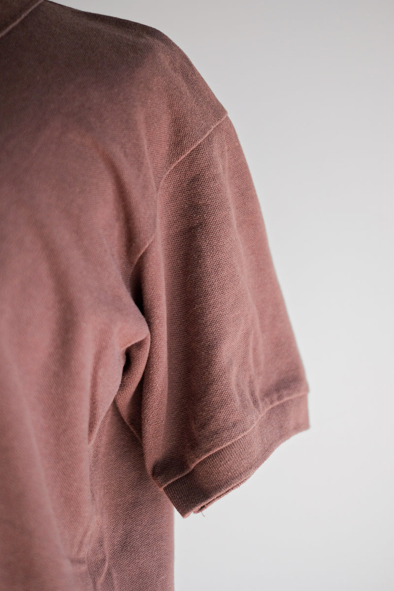 【~80's】CHEMISE LACOSTE S/S Polo Shirt Size.6 "Brown"