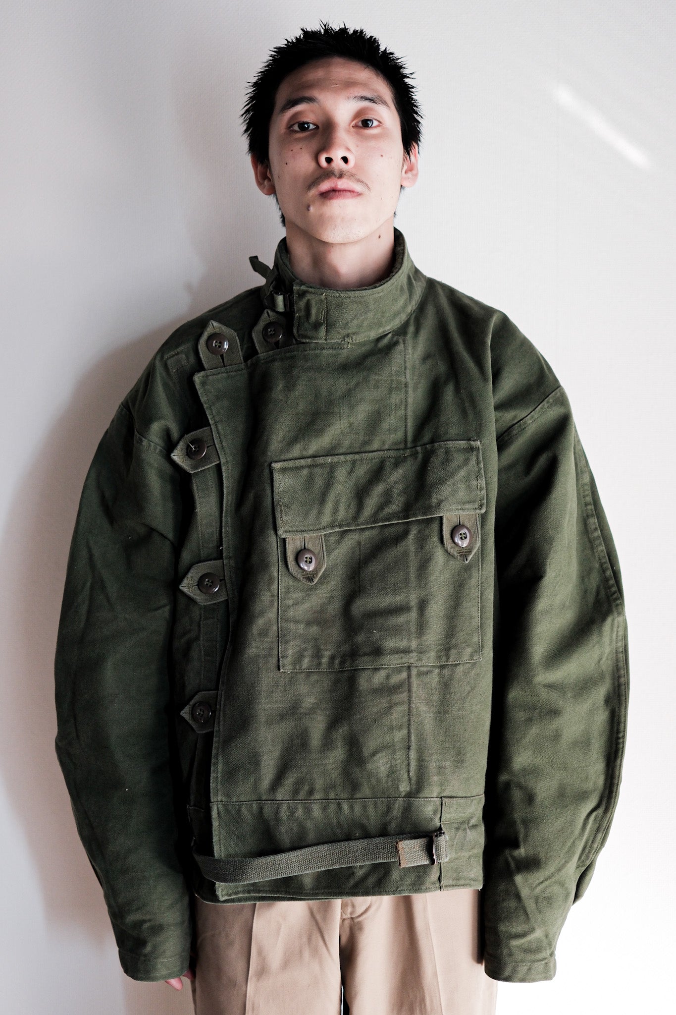 ［~60's］Swedish Army Dispatch Rider Motorcycle Jacket With Liner Size.C52