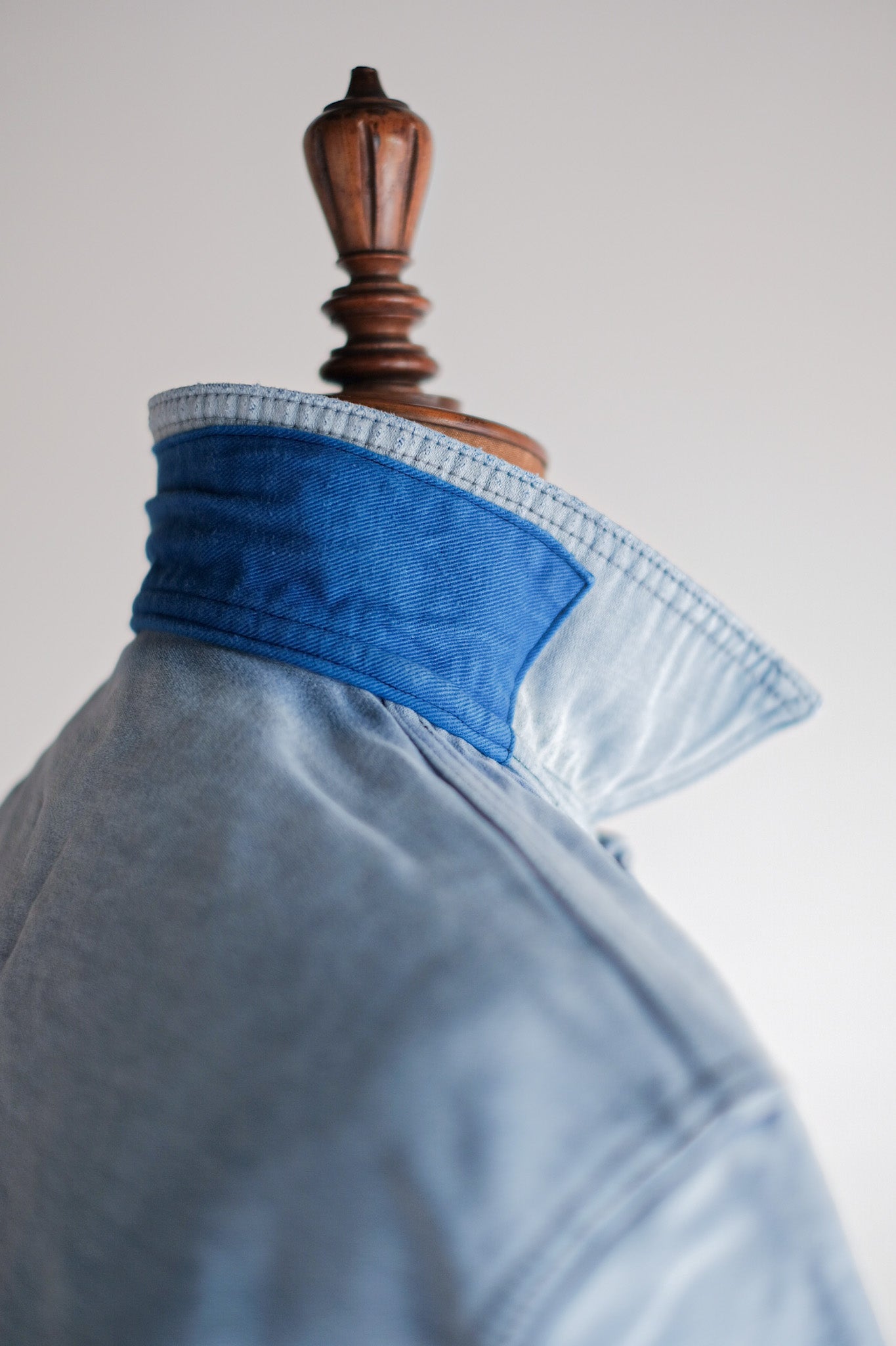 ［~50's］French Vintage Blue Moleskin Work Jacket "Le Mont St. Michel"
