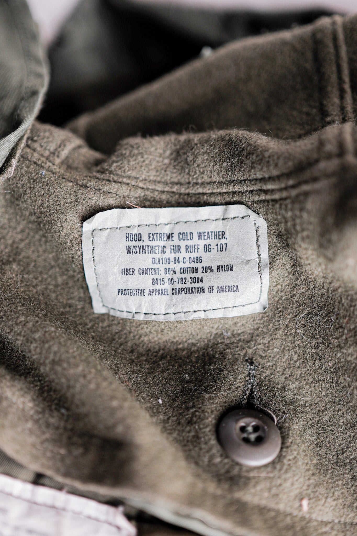 ［~80's］U.S.ARMY M-65 Fishtail Parka Size.LARGE "Full Set"