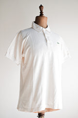【~80's】CHEMISE LACOSTE S/S Polo Shirt Size.4 "Ecru"
