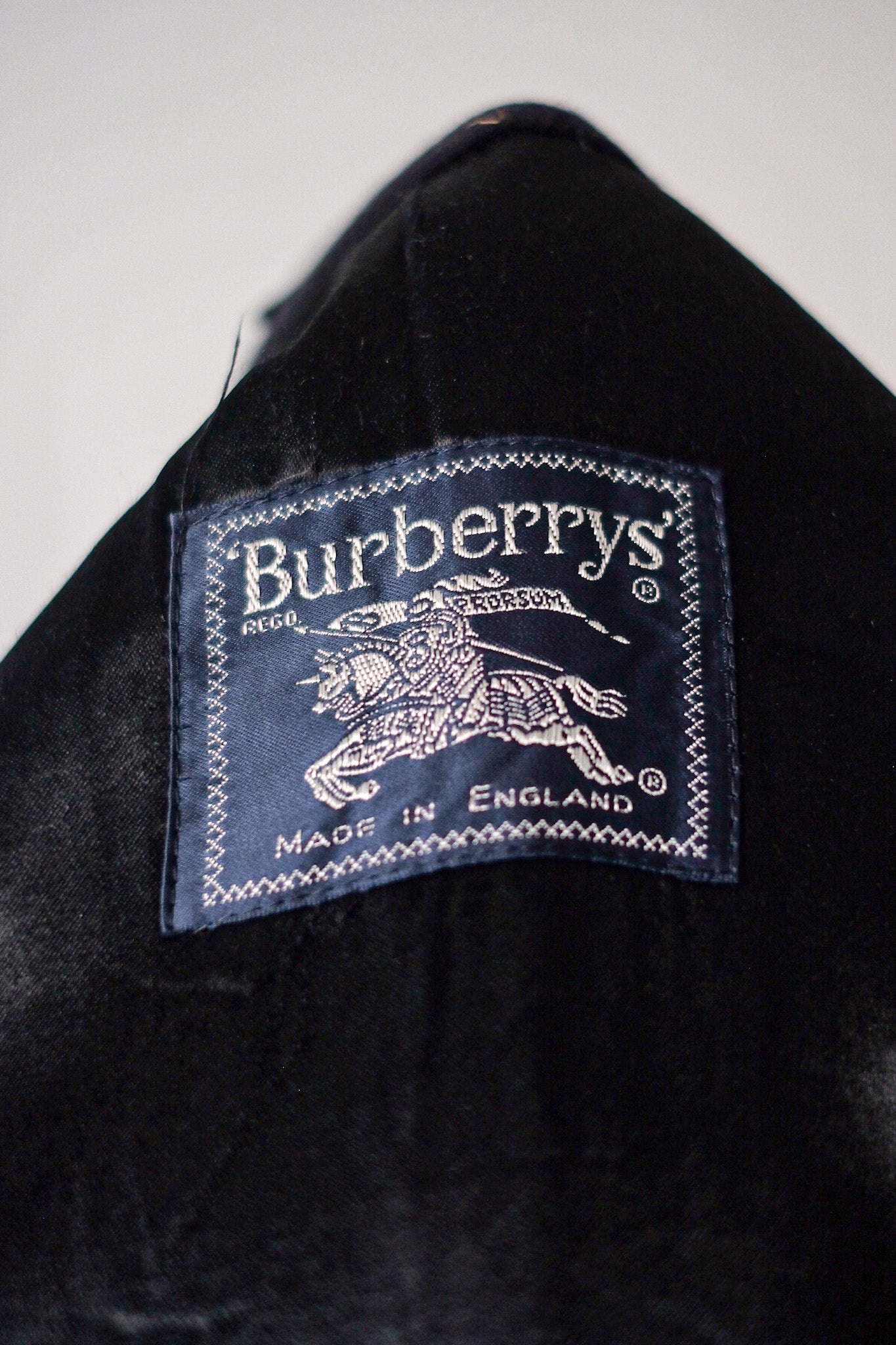 [~ 80 년대] Vintage Burberry의 싱글 Raglan Balmacaan 코트 "Wool & Camelhair"