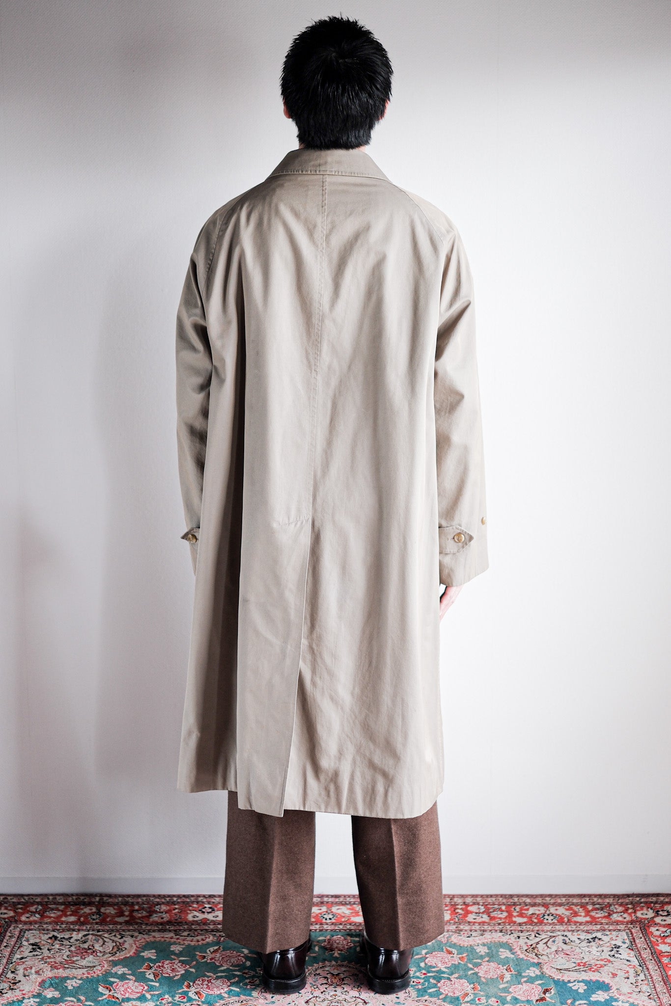 【~80's】Vintage Burberry's Single Raglan Balmacaan Coat C100 Size.48REG