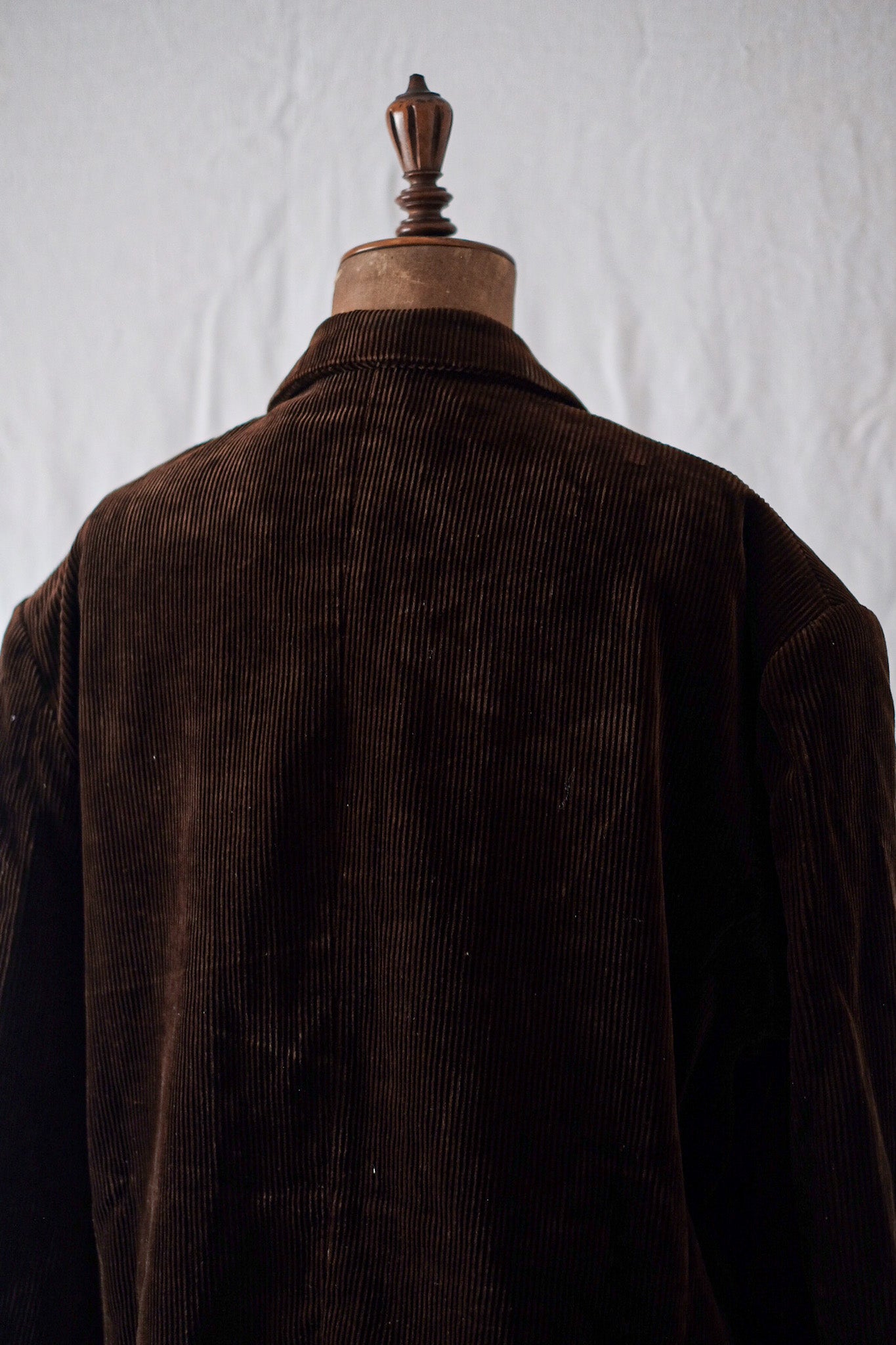 [〜30年代]法國復古棕色燈芯絨翻領夾克“ Adolphe Lafont”