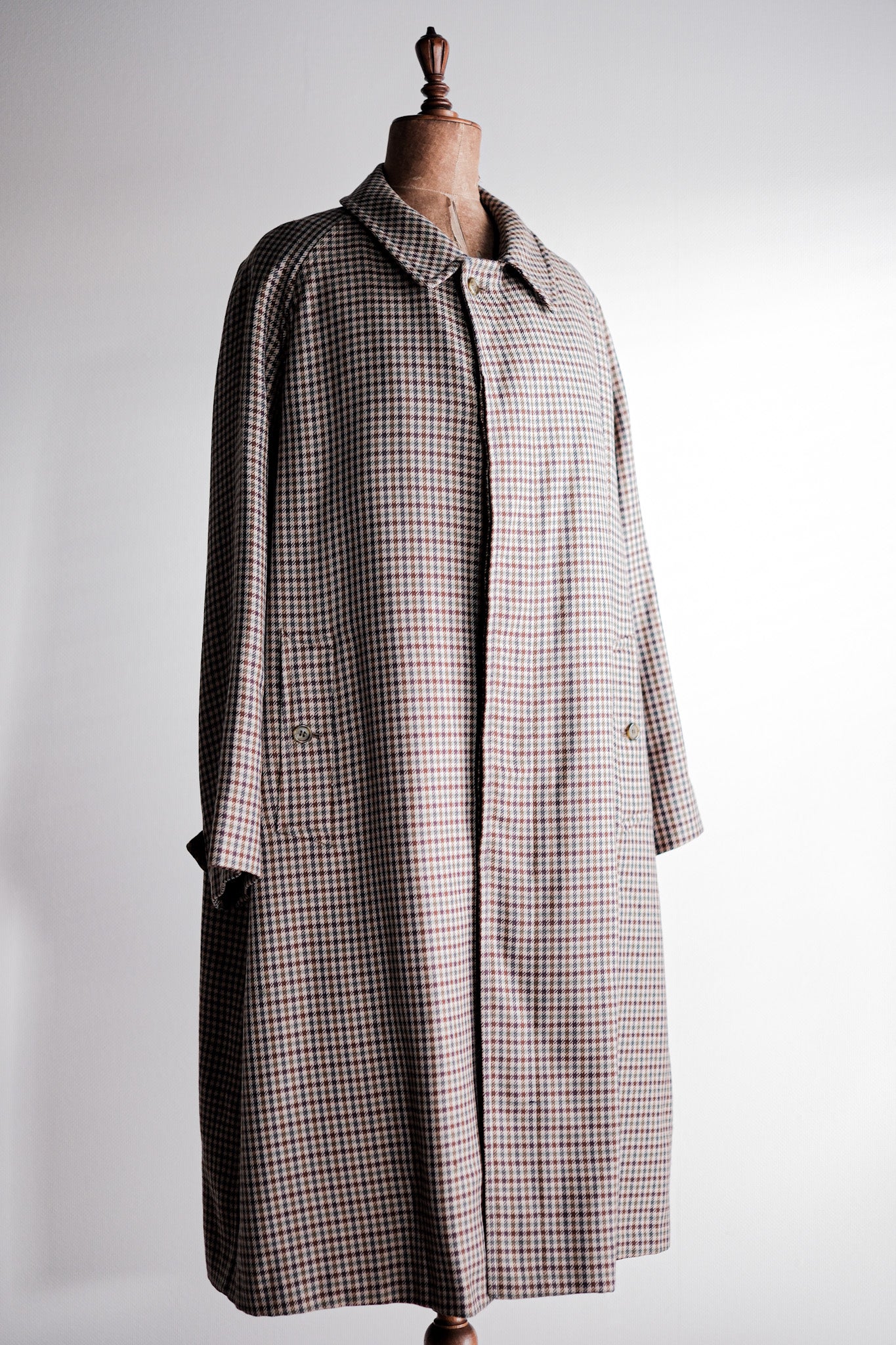 [~ 80's] Vintage Burberry's Single Raglan Wool Balmacaan COAT SIZE.56REG