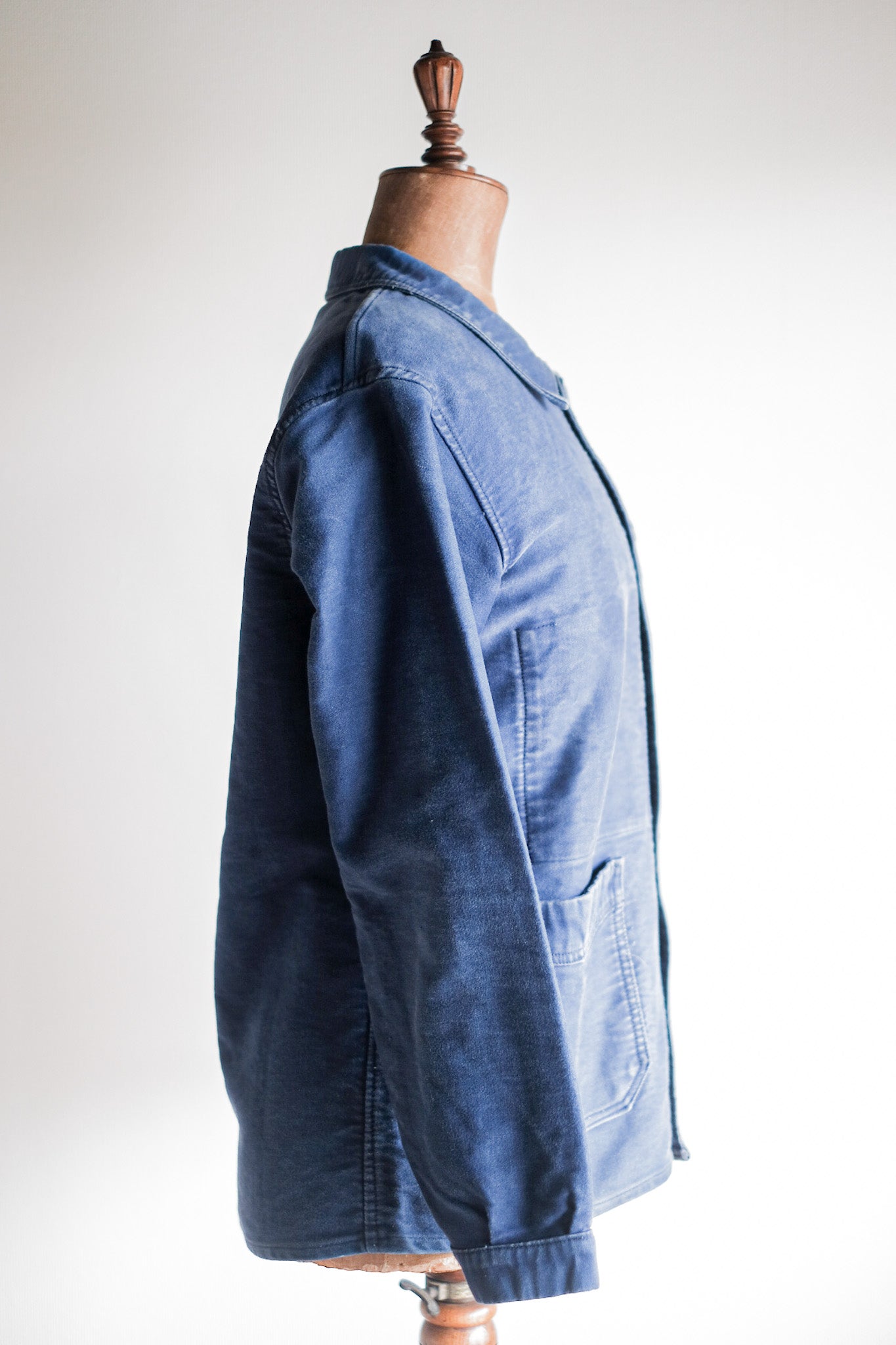 ［~40's］French Vintage Blue Moleskin Work Jacket