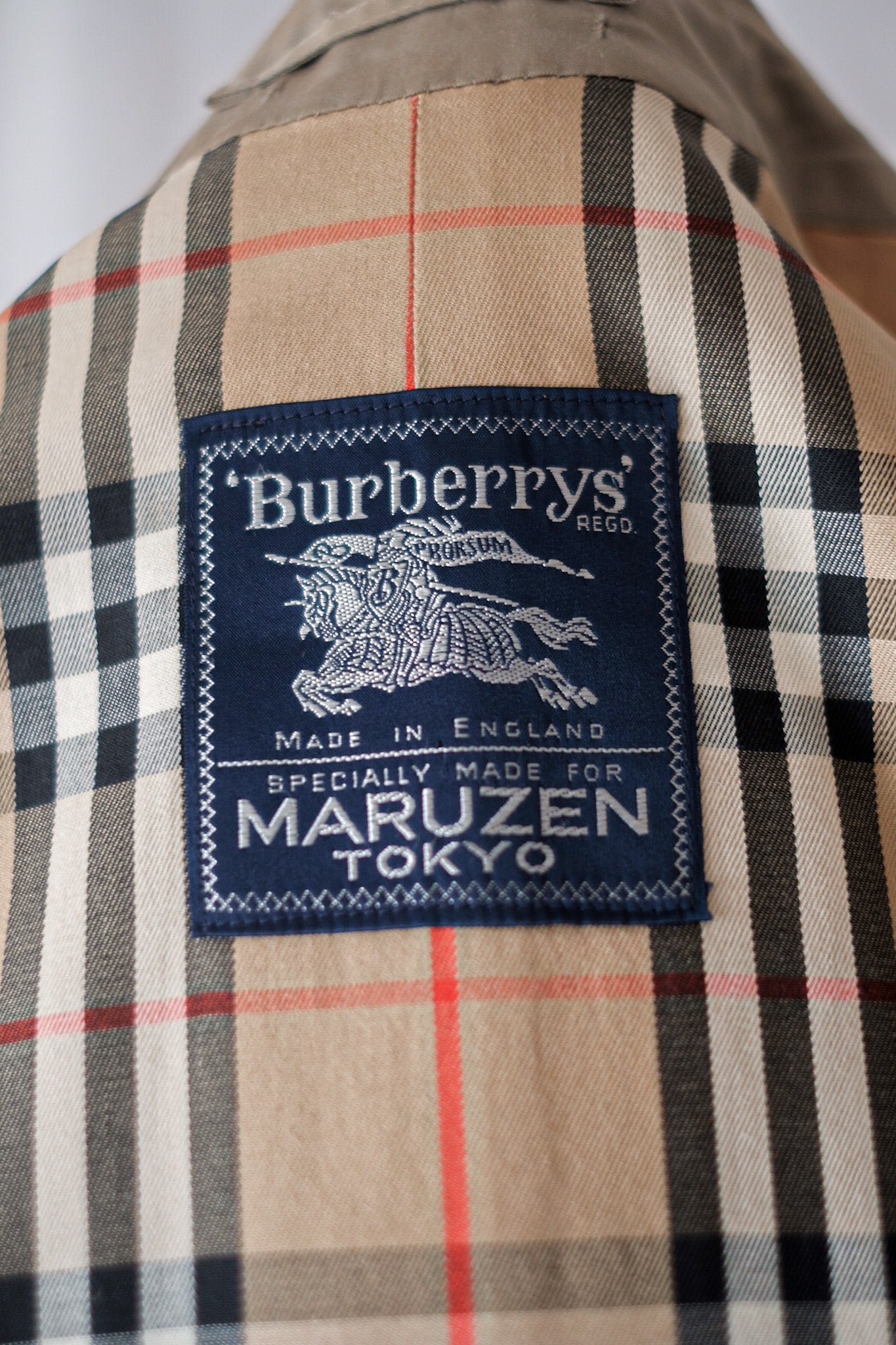 【~80's】Vintage Burberry Single Raglan Balmacaan Coat C100 "MARUZEN TOKYO 別注"