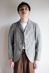 【~10's】French Antique Chambray Striped Sack Jacket