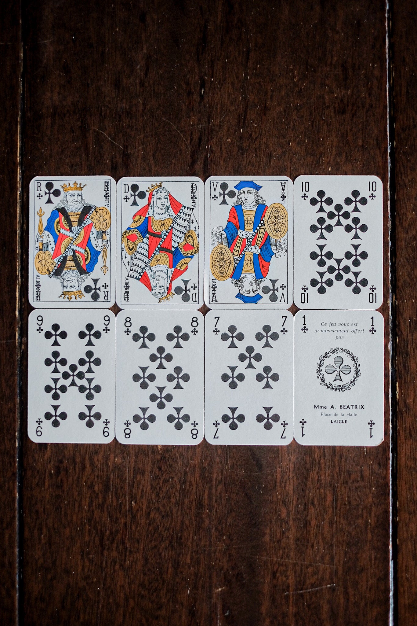 [~ 40 's] 프랑스 빈티지 놀이 카드 "르 몽 스미 첼"