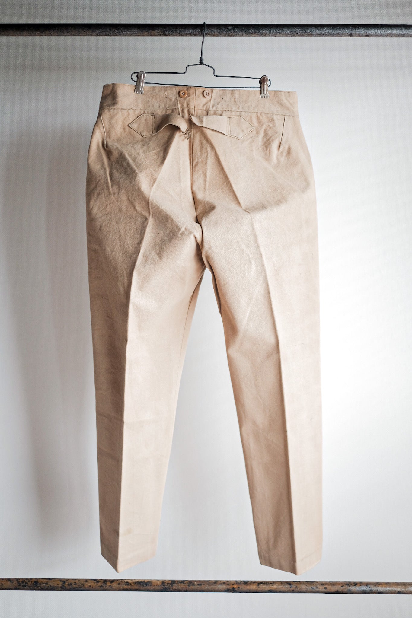 ［~30's］French Vintage Cotton Canvas Work Pants
