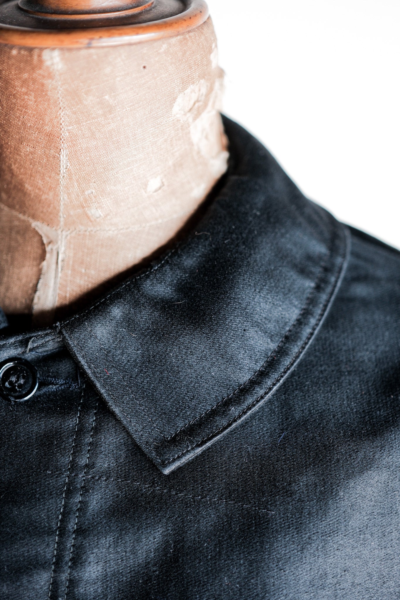 ［~50's］French Vintage Black Moleskin Work Jacket "Dead Stock"