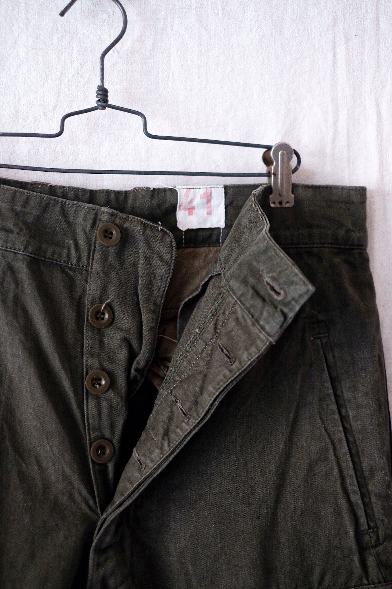 [~ 60's] French Army M47 Field Trousers Size.41