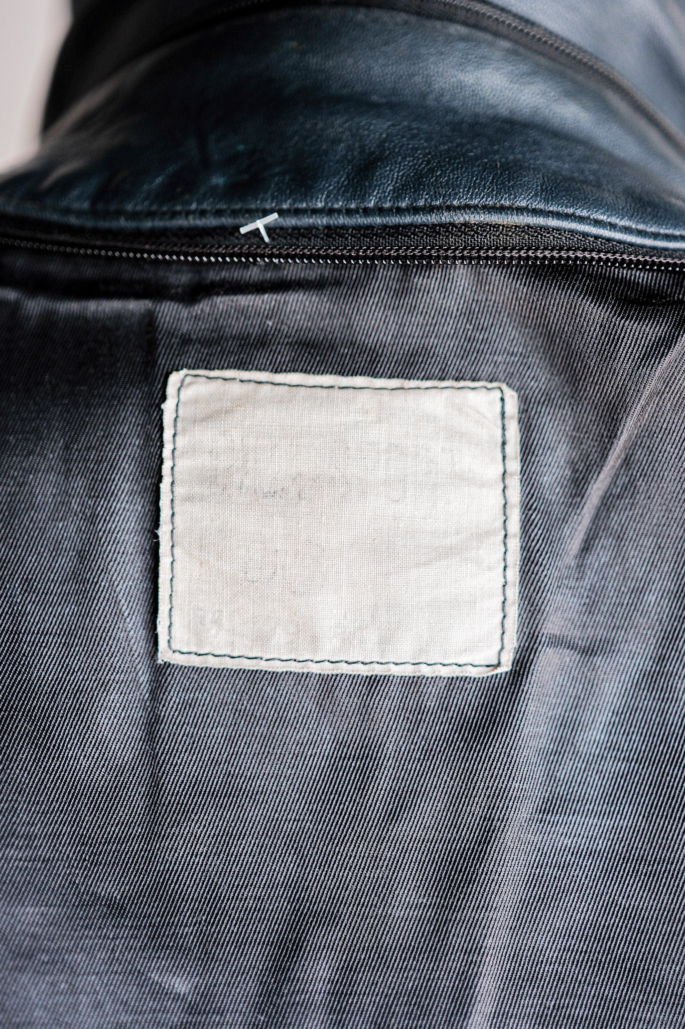 ［~70's］French Air Force Pilot Leather Jacket With Chin Strap