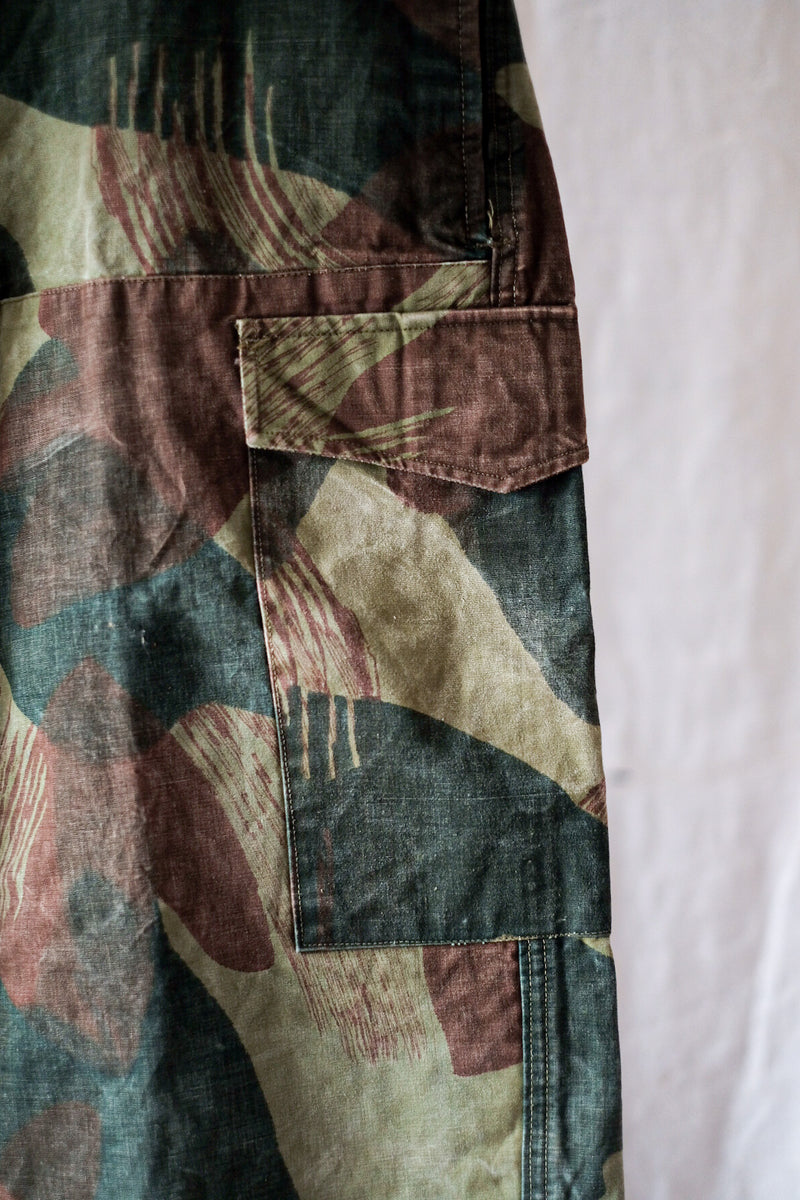 【~50's】Belgian Army Brushstroke Camo Airborne Pant Size.4