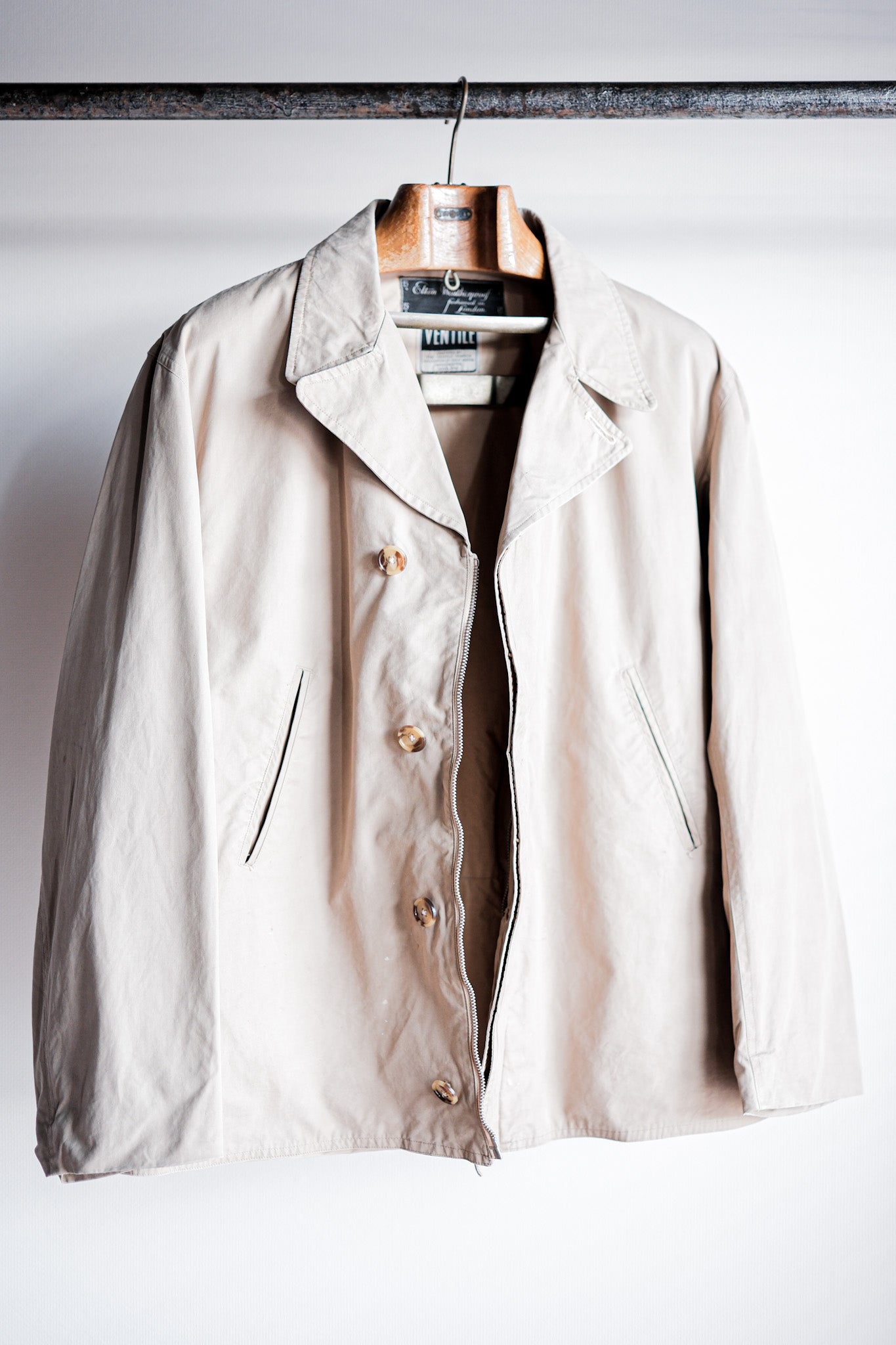 [〜50年代]英國老式的半腰帶通風夾夾克“ Elton Weatherpoof”