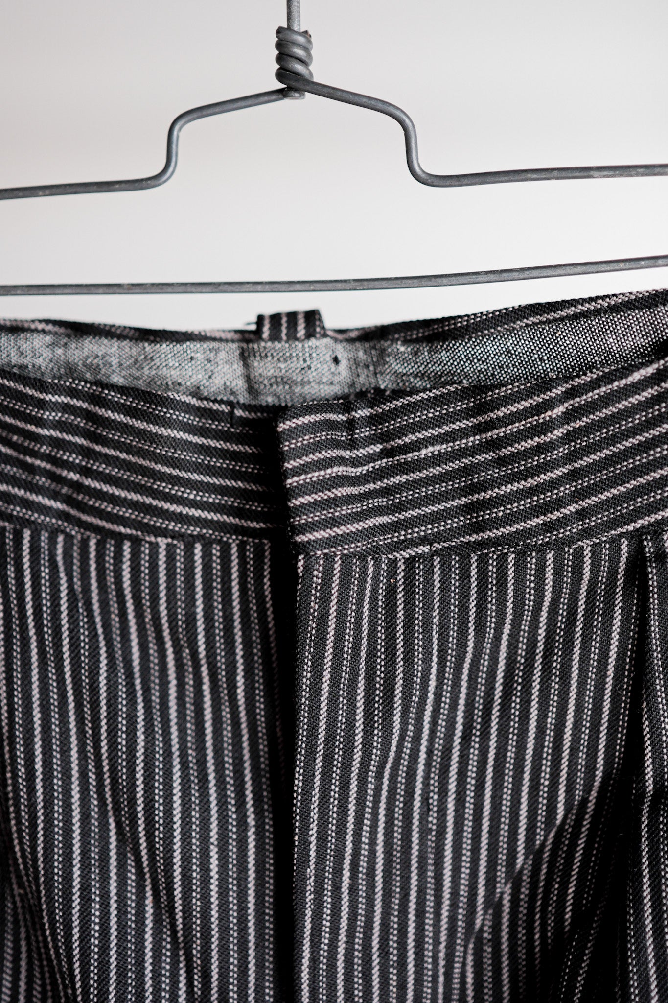 ［~40's］French Vintage Cotton Striped Work Pants "Dead Stock"