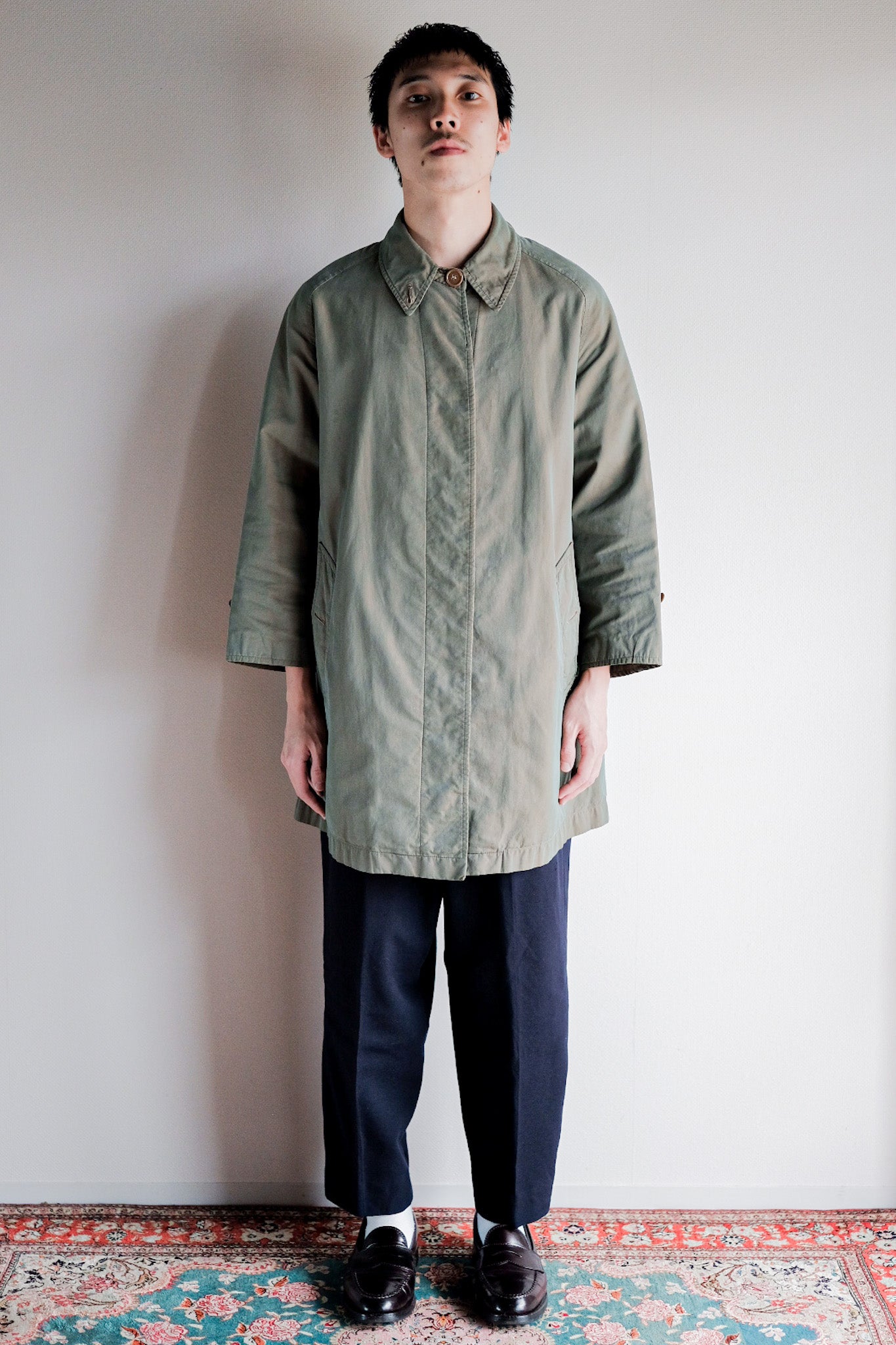 ［~50's］Vintage Burberry's Single Raglan Balmacaan Coat C100 "TAMAMUSHI" "Made in France"