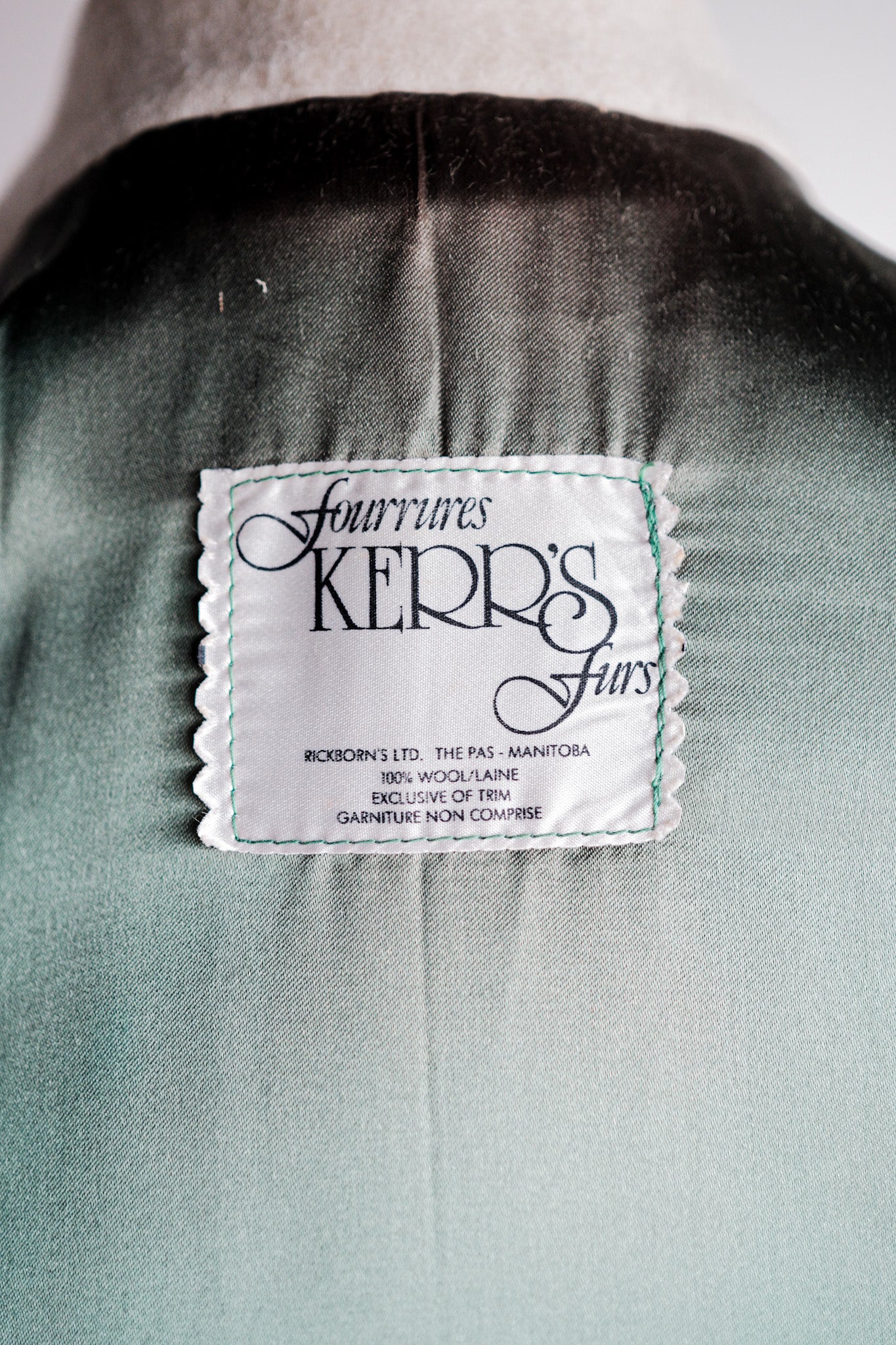 [~ 60's] British Vintage 2 Tone Wool Jacket "Kerr's"