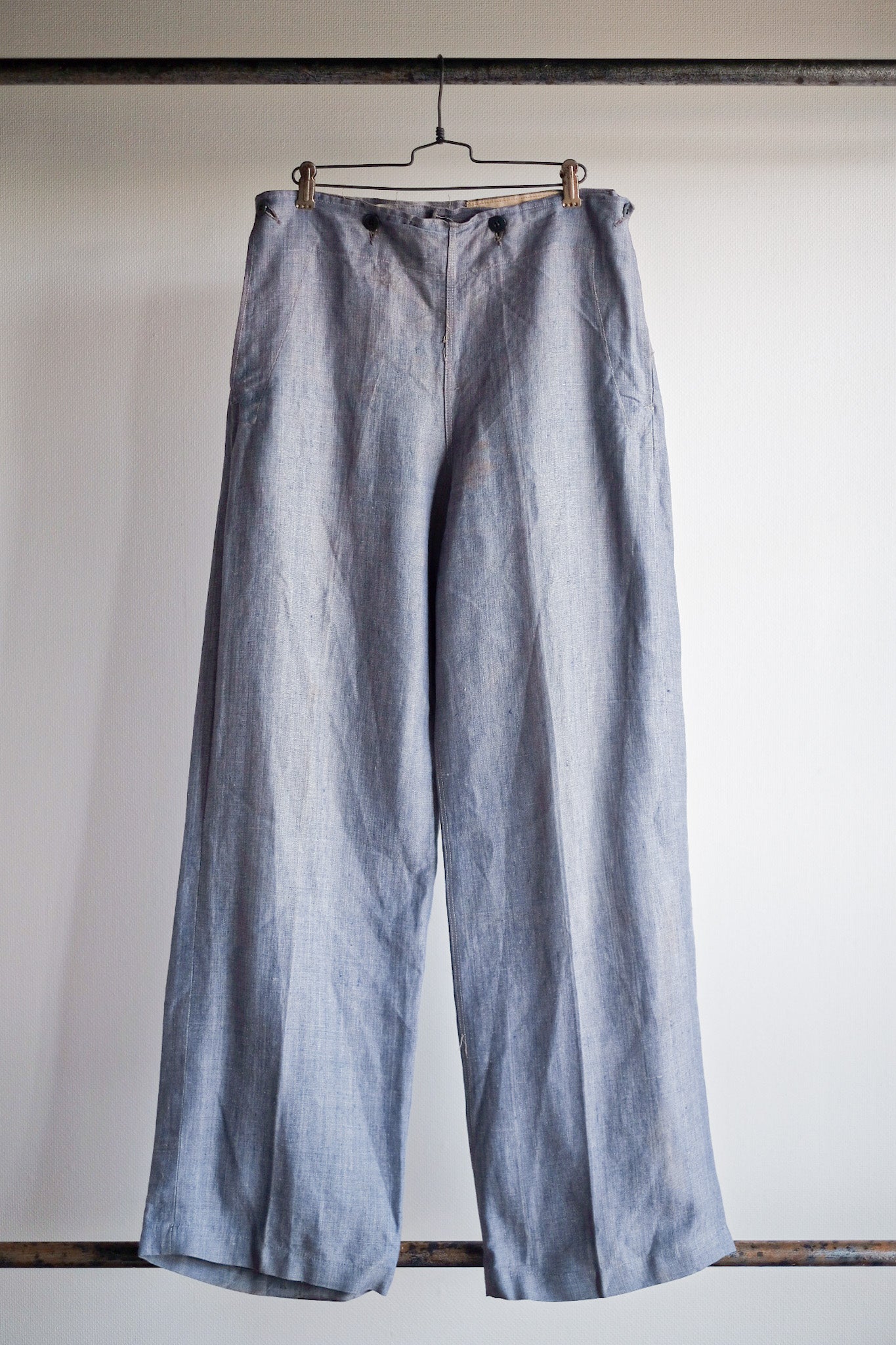［~50's］French Navy Ramie Linen Sailor Pant