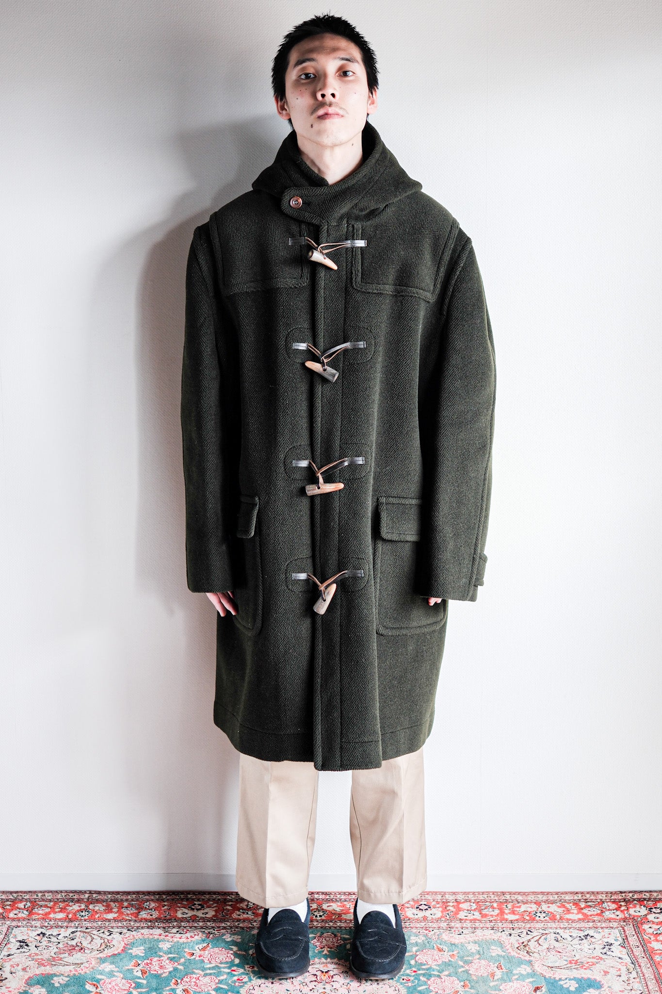 90's] Old Invertere Wool Duffle Coat 