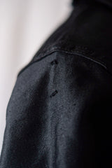 【~40's】French Vintage Black Moleskin Work Jacket