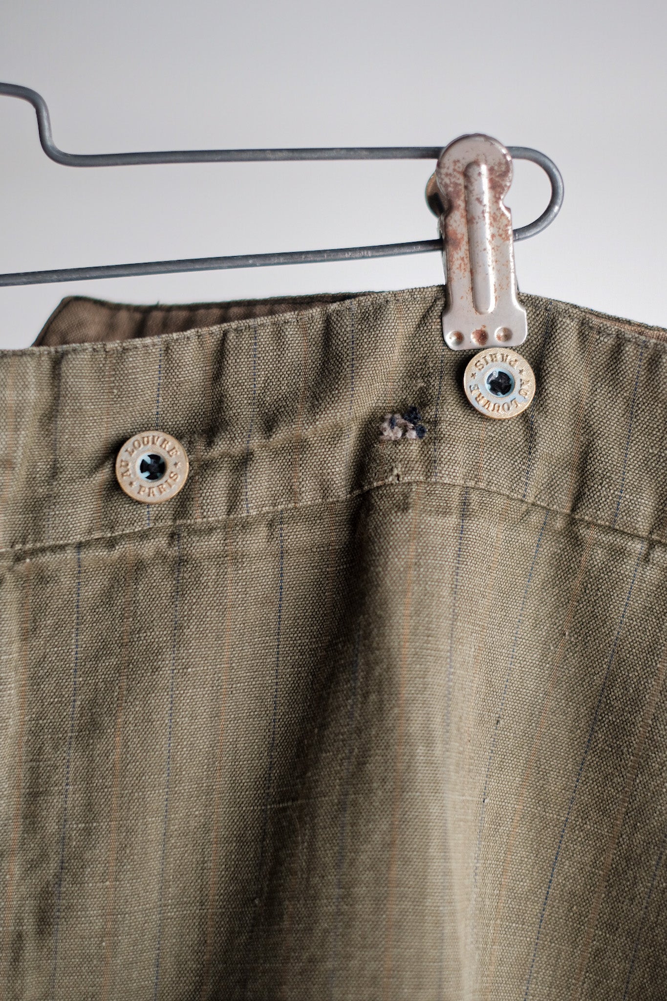 ［~20's］French Vintage Moss Green Hunting Gilet & Jodhpurs "Au Louvre"