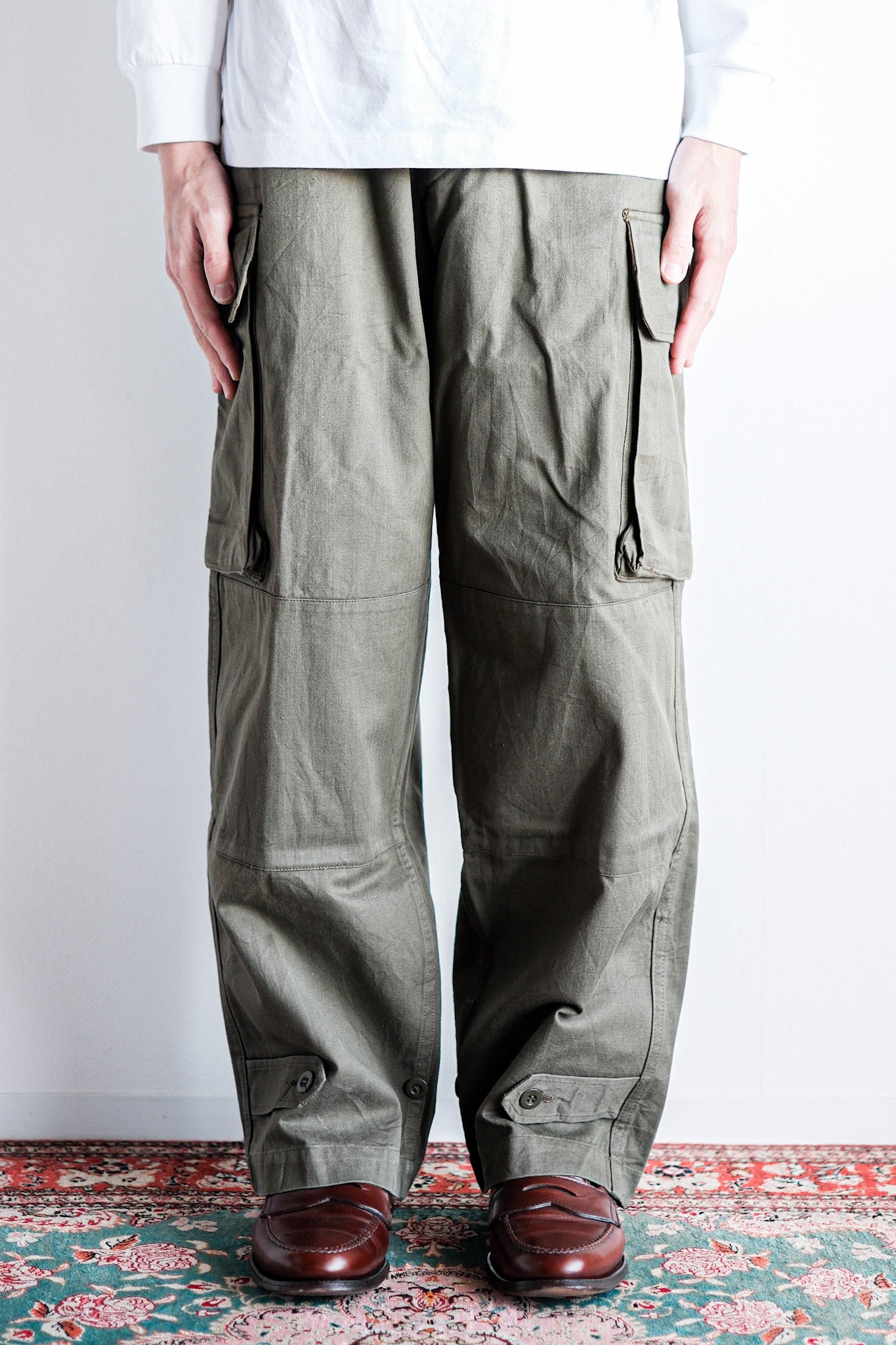［~60's］French Army M47 Field Trousers Size.23