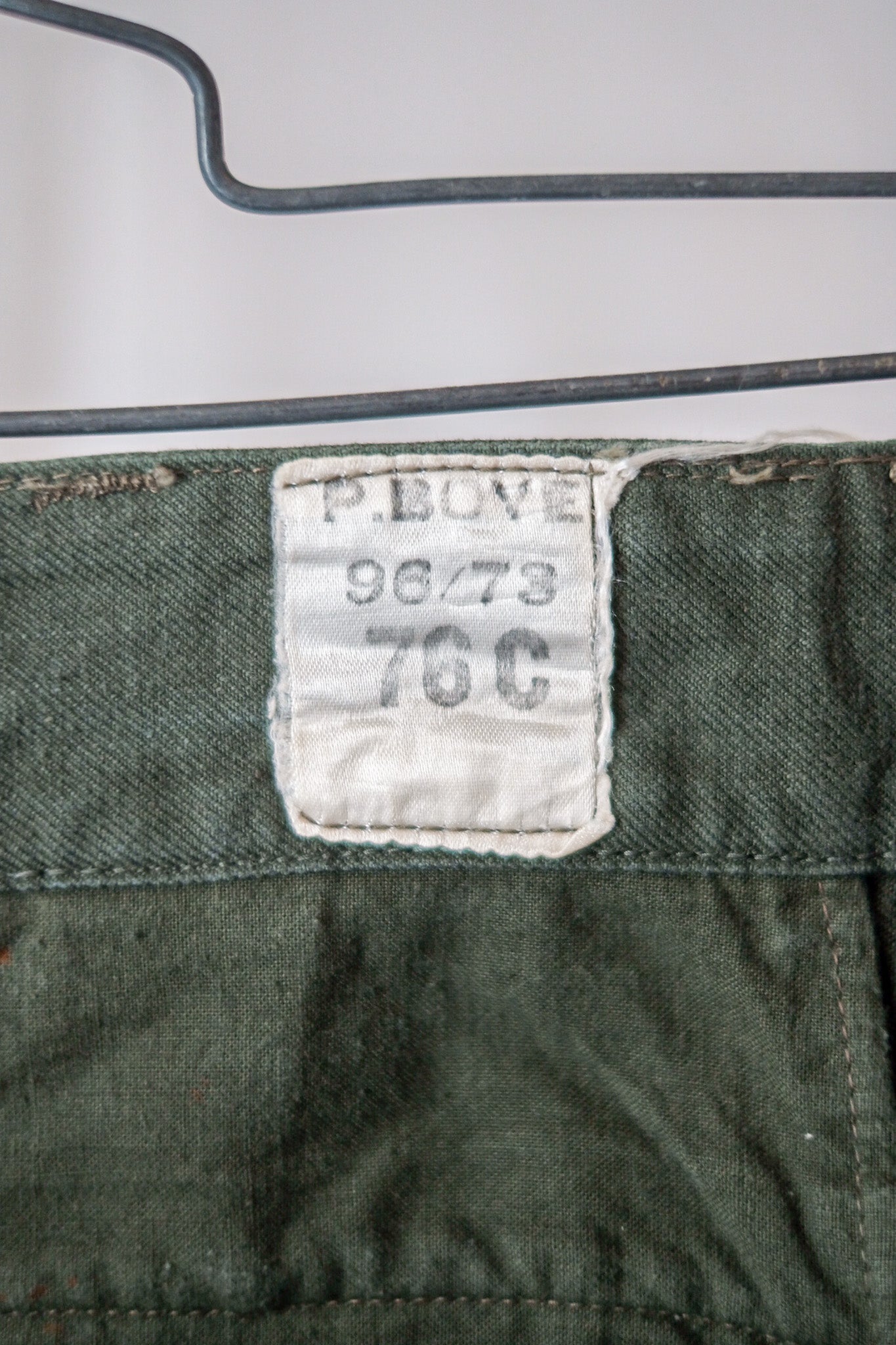 [〜60年代]法國空軍M47田野褲尺寸。76C