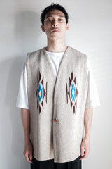 [~ 40's] เสื้อกั๊กผ้าขนสัตว์ Chimayo ของ Ortega Vintage