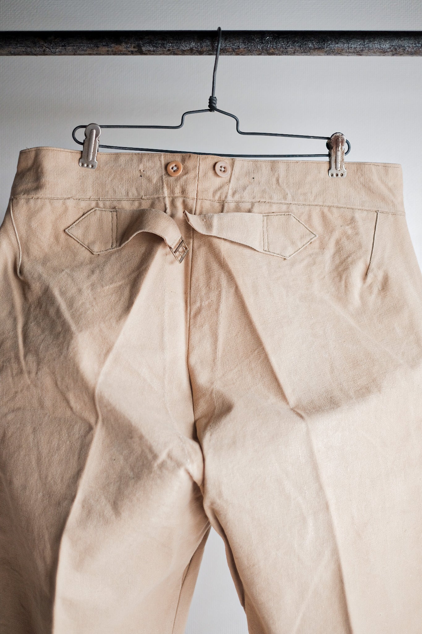 ［~30's］French Vintage Cotton Canvas Work Pants
