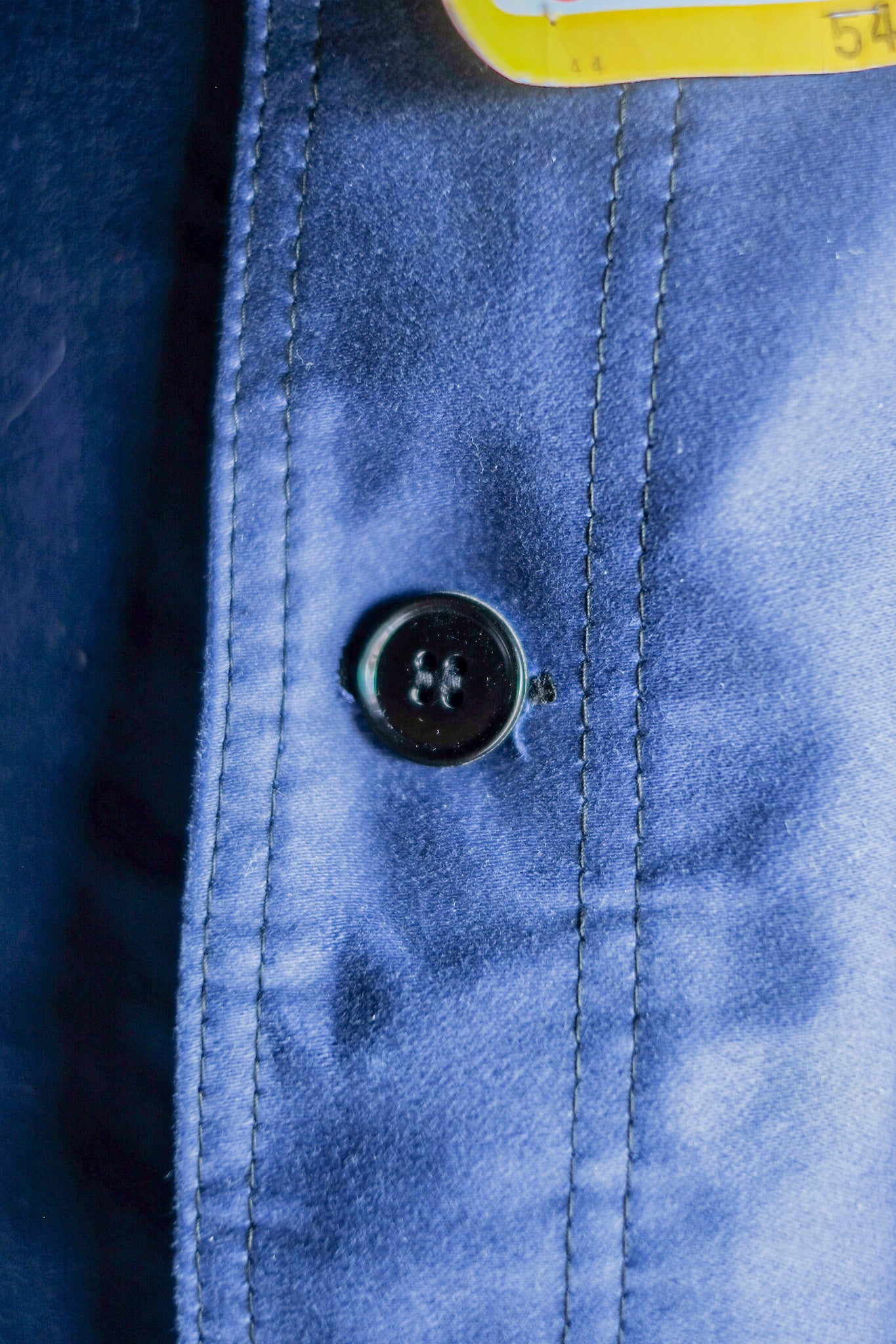 ［~50's］French Vintage Blue Moleskin Work Jacket "Le Mont St. Michel" "Dead Stock"