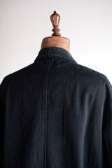 【~50's】French Vintage Black Moleskin Work Coat