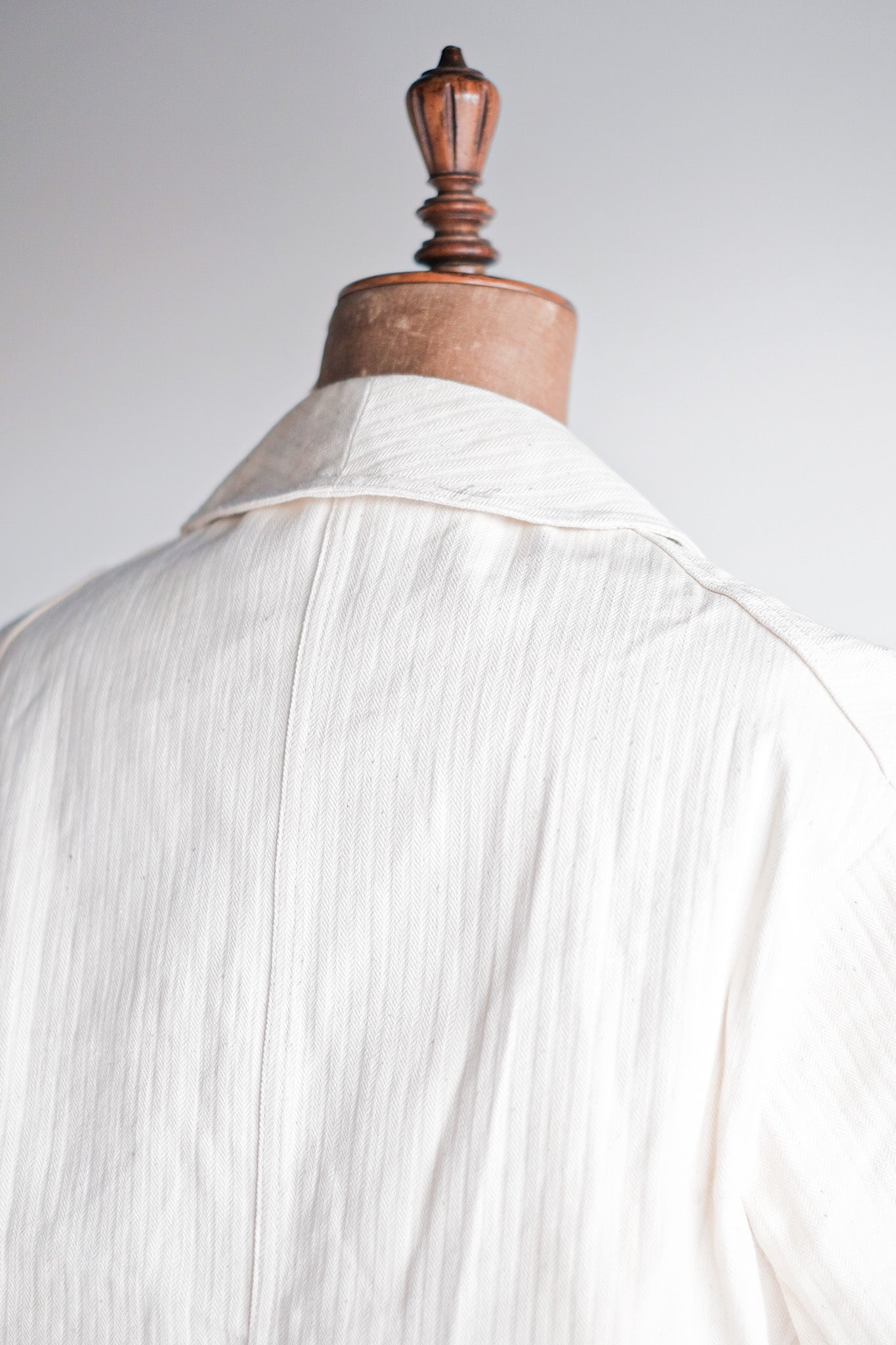 [〜40年代]法國復古白棉花HBT工作夾克“死庫存”