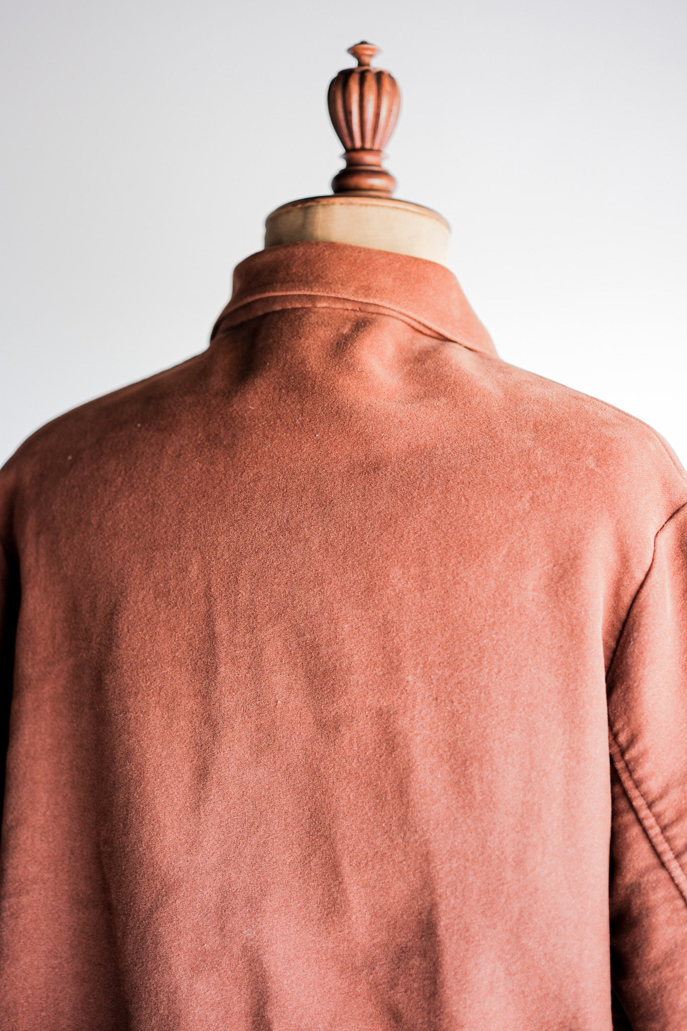 ［~40’s］French Vintage Brown Moleskin Cyclist Jacket