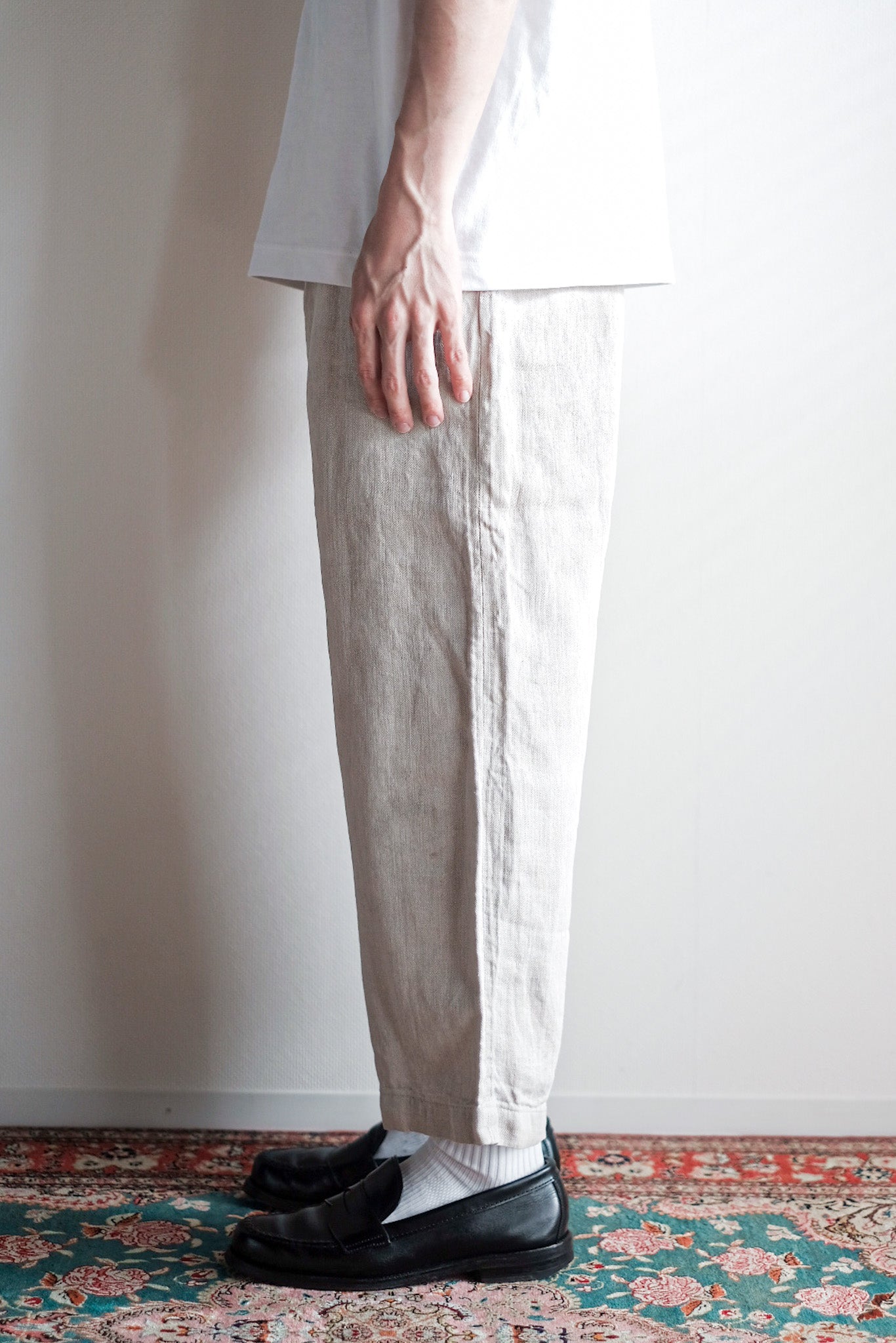 ［~40's］WW2 German Army Drillich HBT Linen Trousers