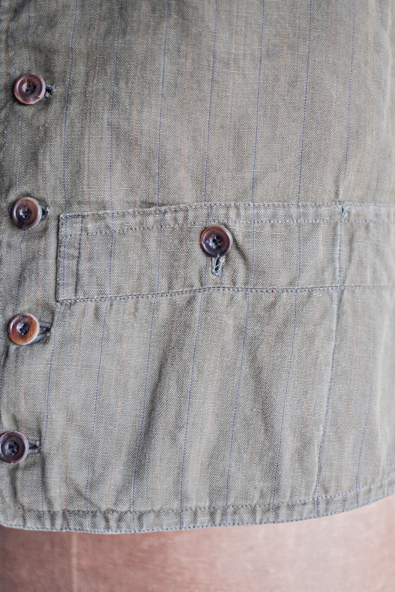 ［~20's］French Vintage Moss Green Hunting Gilet & Jodhpurs "Au Louvre"