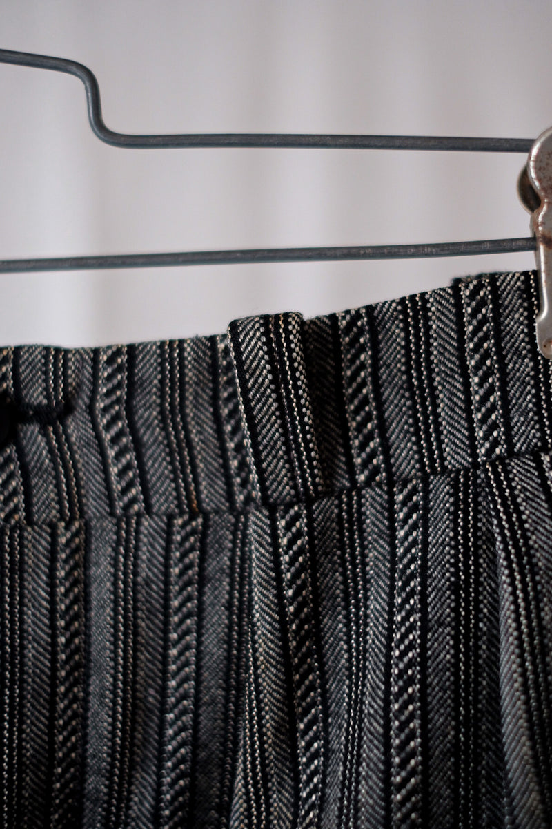 【~40's】French Vintage Wool Striped Work Pant