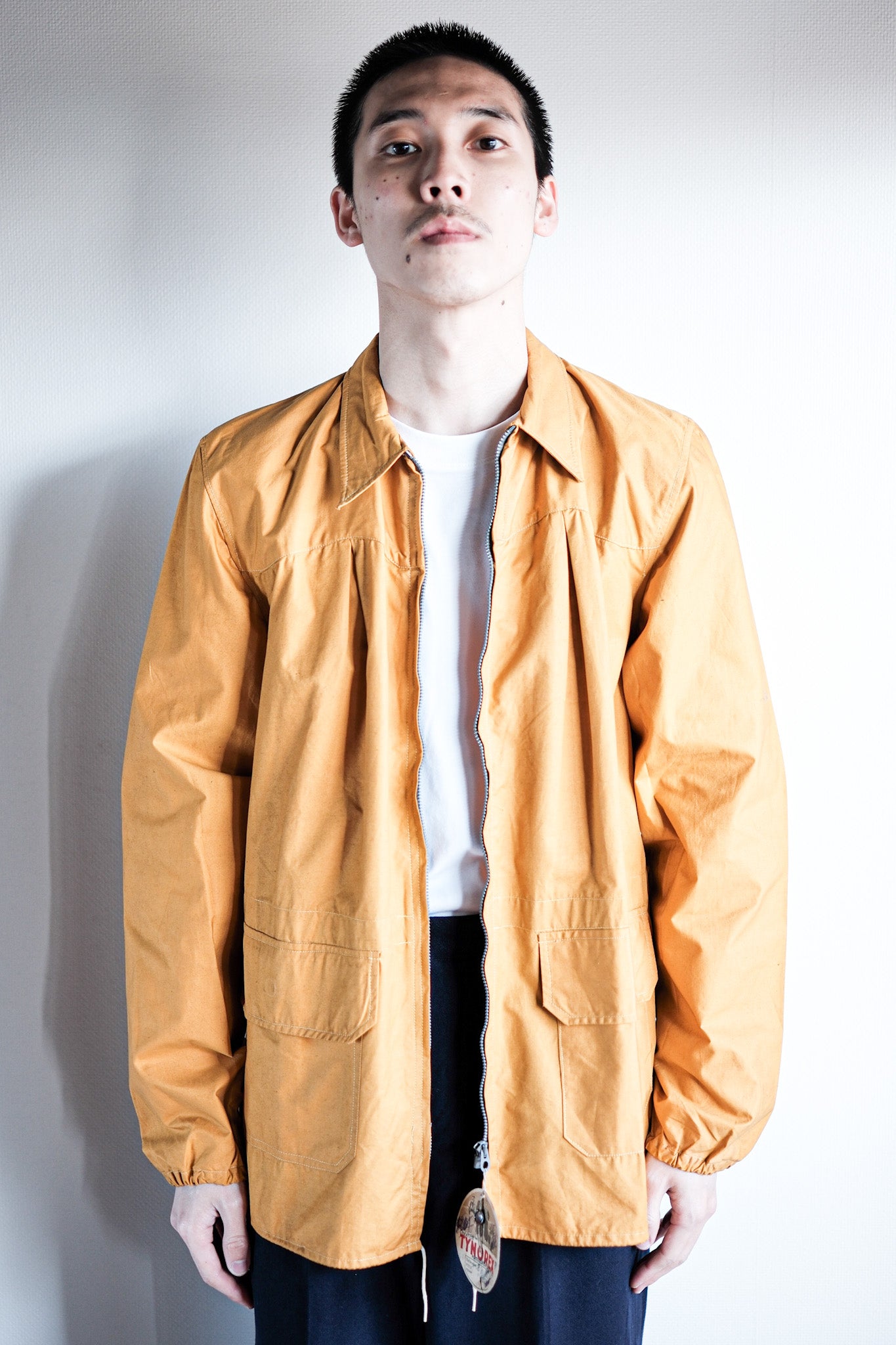 ［~40's］French Vintage Yellow Cotton Jacket "Dead Stock"