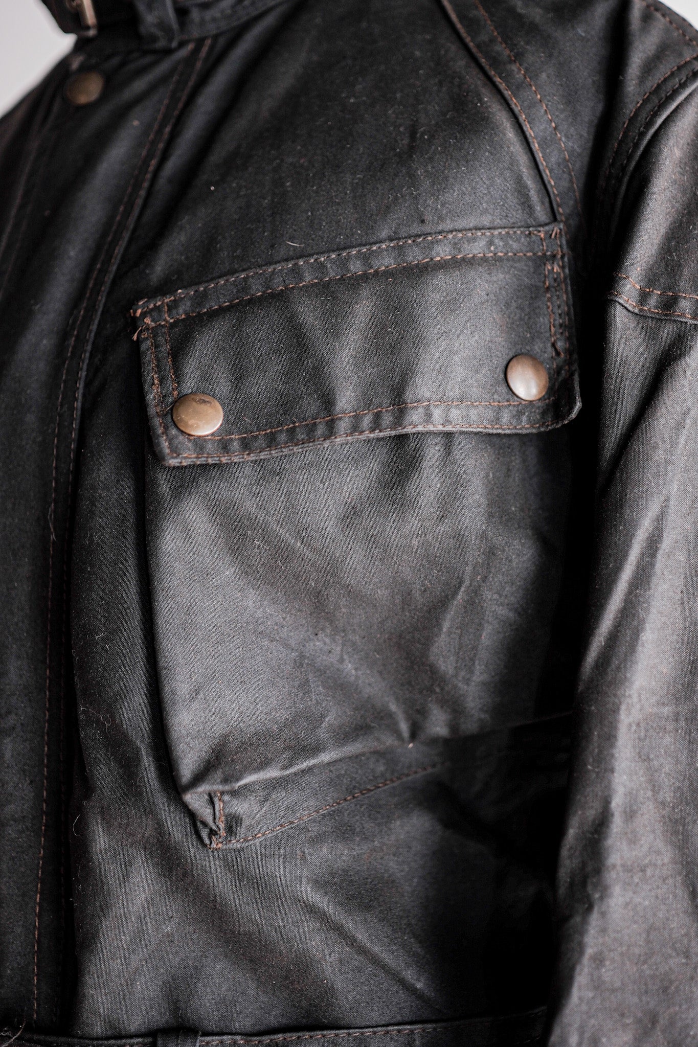 60's] Vintage Belstaff Waxed Jacket & Trousers Set Up Size.38 