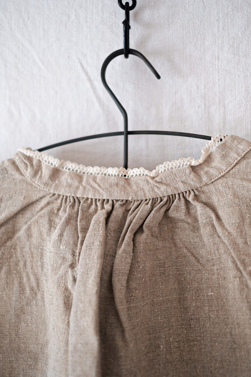 【Early 20th C】French Antique Linen One Piece