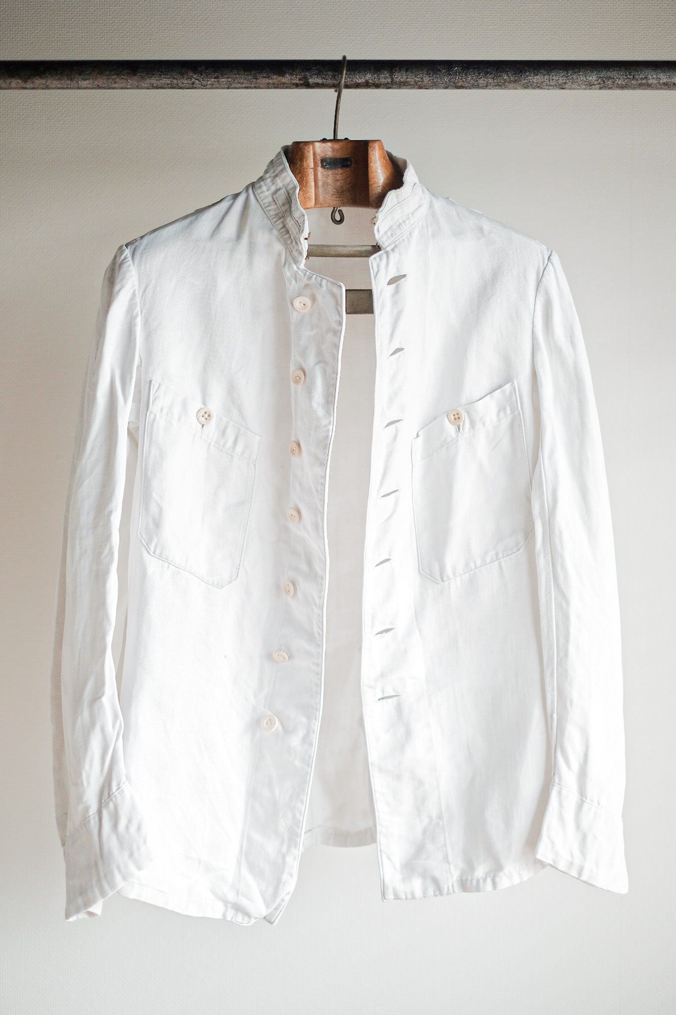 [~ 20's] French Army Cotton Linen Colonial Jacket