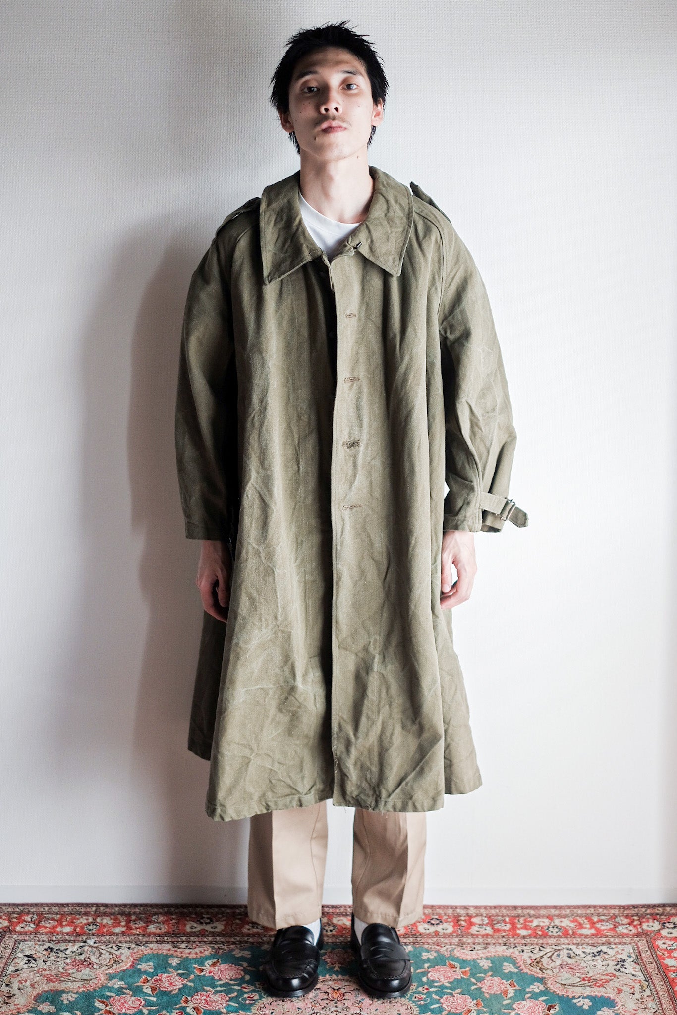［~50's］French Army M35 Motorcycle Coat Size.2 "Dead Stock"