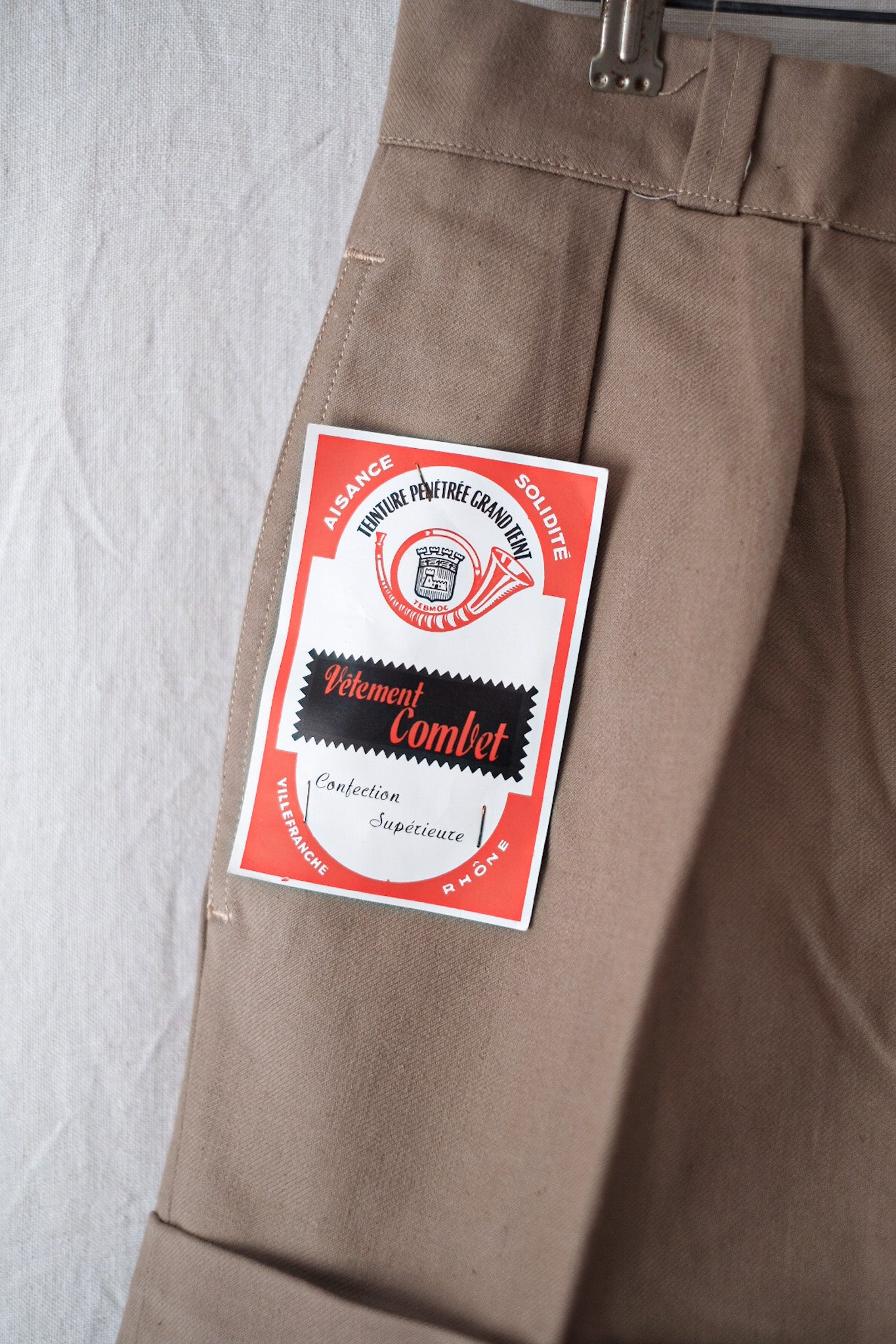 【~50's】French Vintage Chino Shorts "Dead Stock"