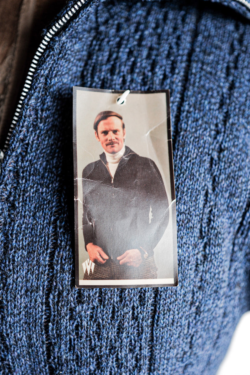 [~ 60's] French Vintage Full Full Wool Cardigan "Dead Stock"