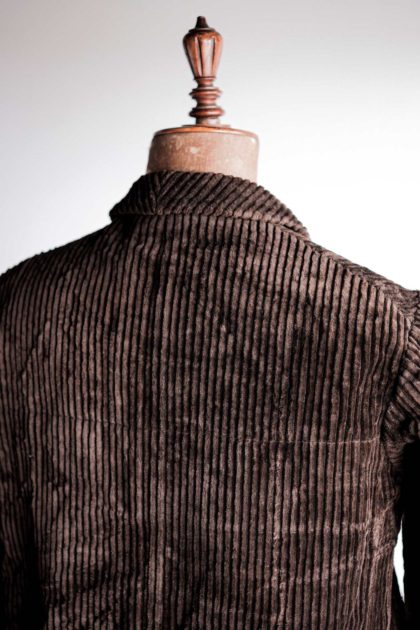 【~30's】French Vintage Brown Heavy Corduroy Hunting Jacket "Dead Stock"