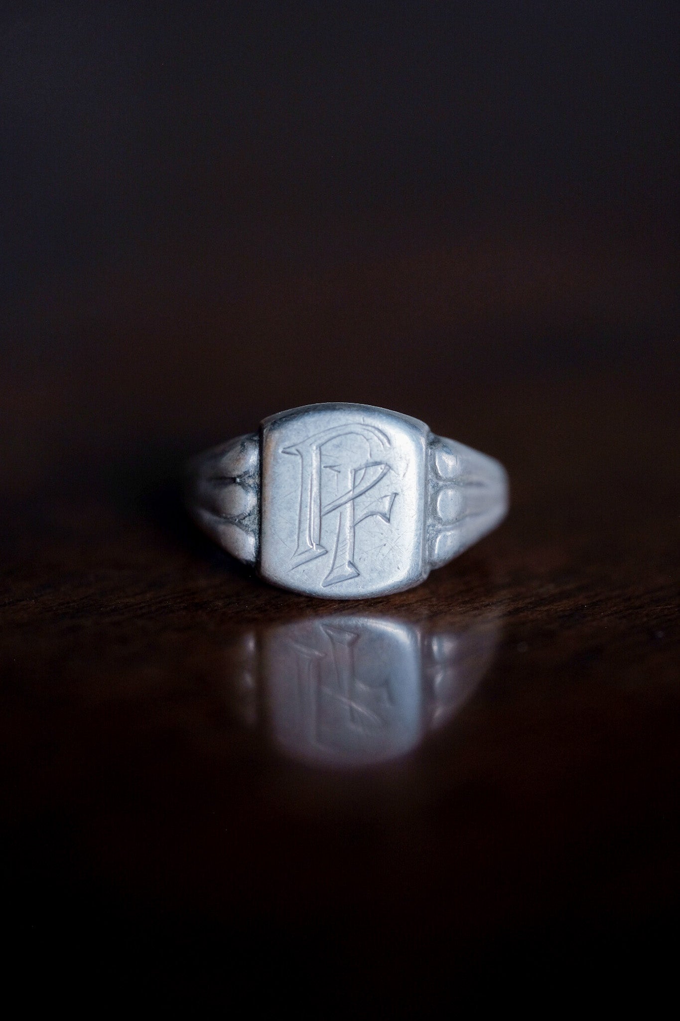 ［~70’s］Europe Vintage Silver 800 Ring