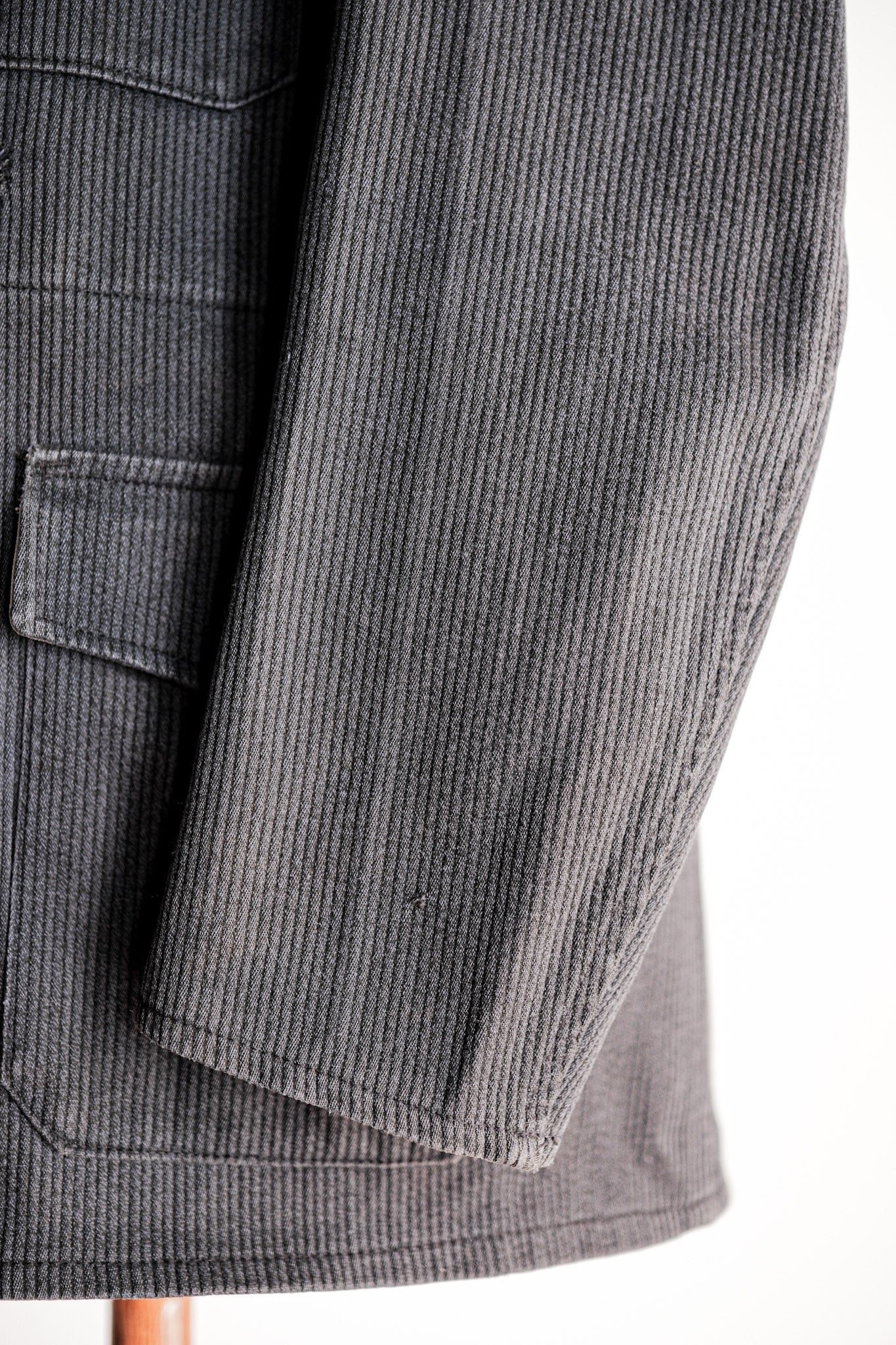 ［~60's］French Vintage Blue Gray Cotton Pique Hunting Jacket
