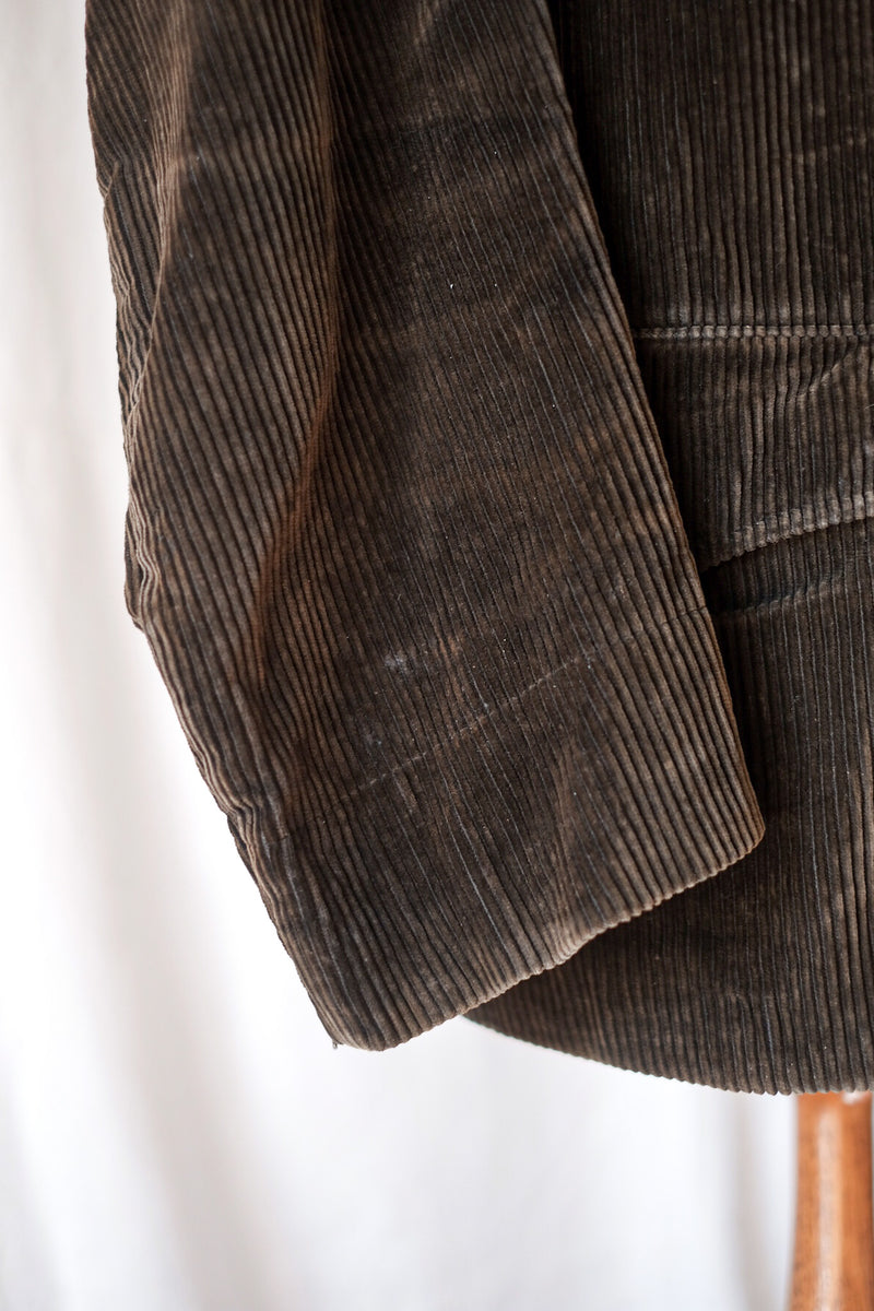 [~ 40's] แจ็คเก็ต Hunting Gamekeeper ของ French Vintage Brown